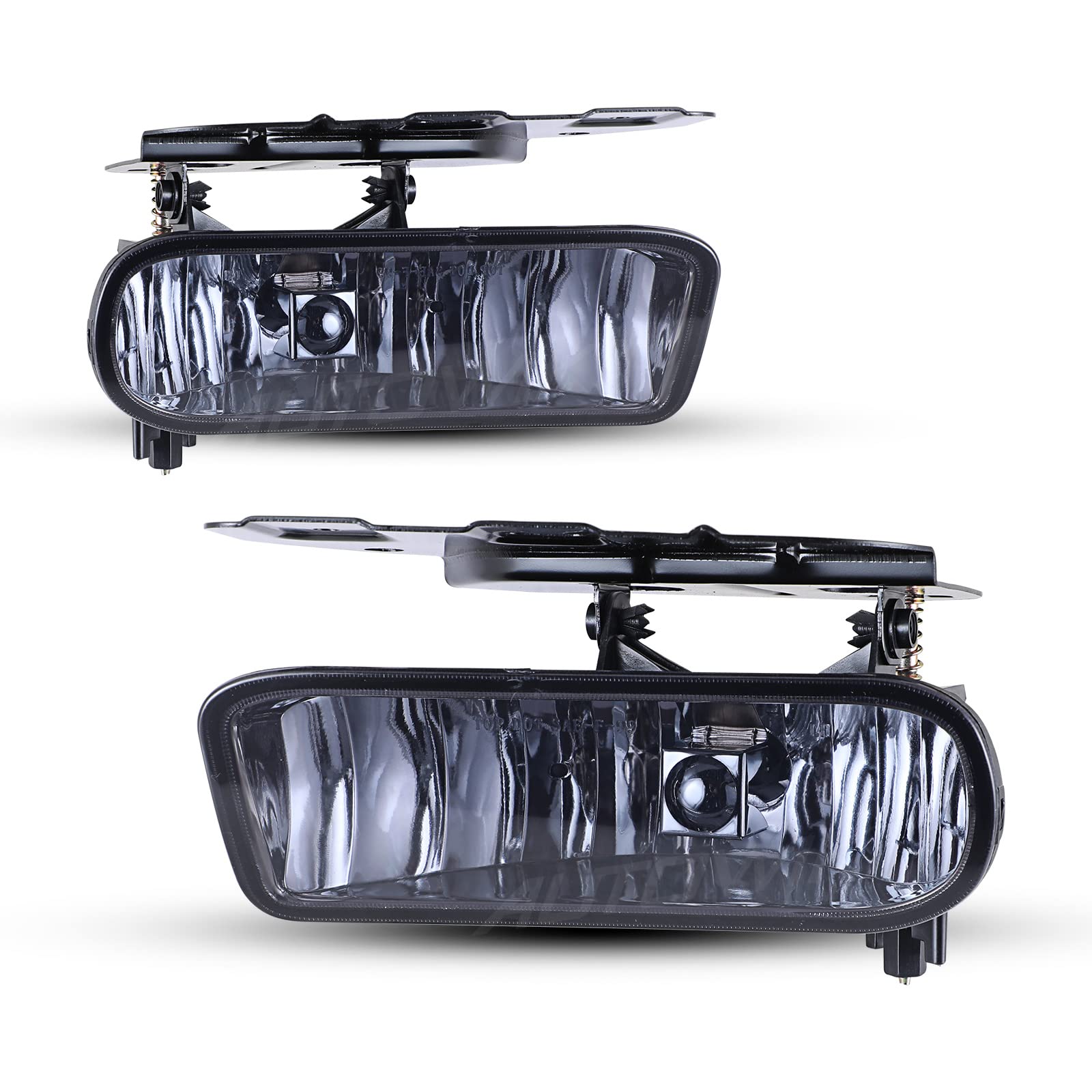 Autowiki Fog Lights For 2002-2006 Cadillac Escalade, 2003-2005 Cadillac Escalade Esv Oem Replacement Fog Lamps 2Pcs With Smoke Lens