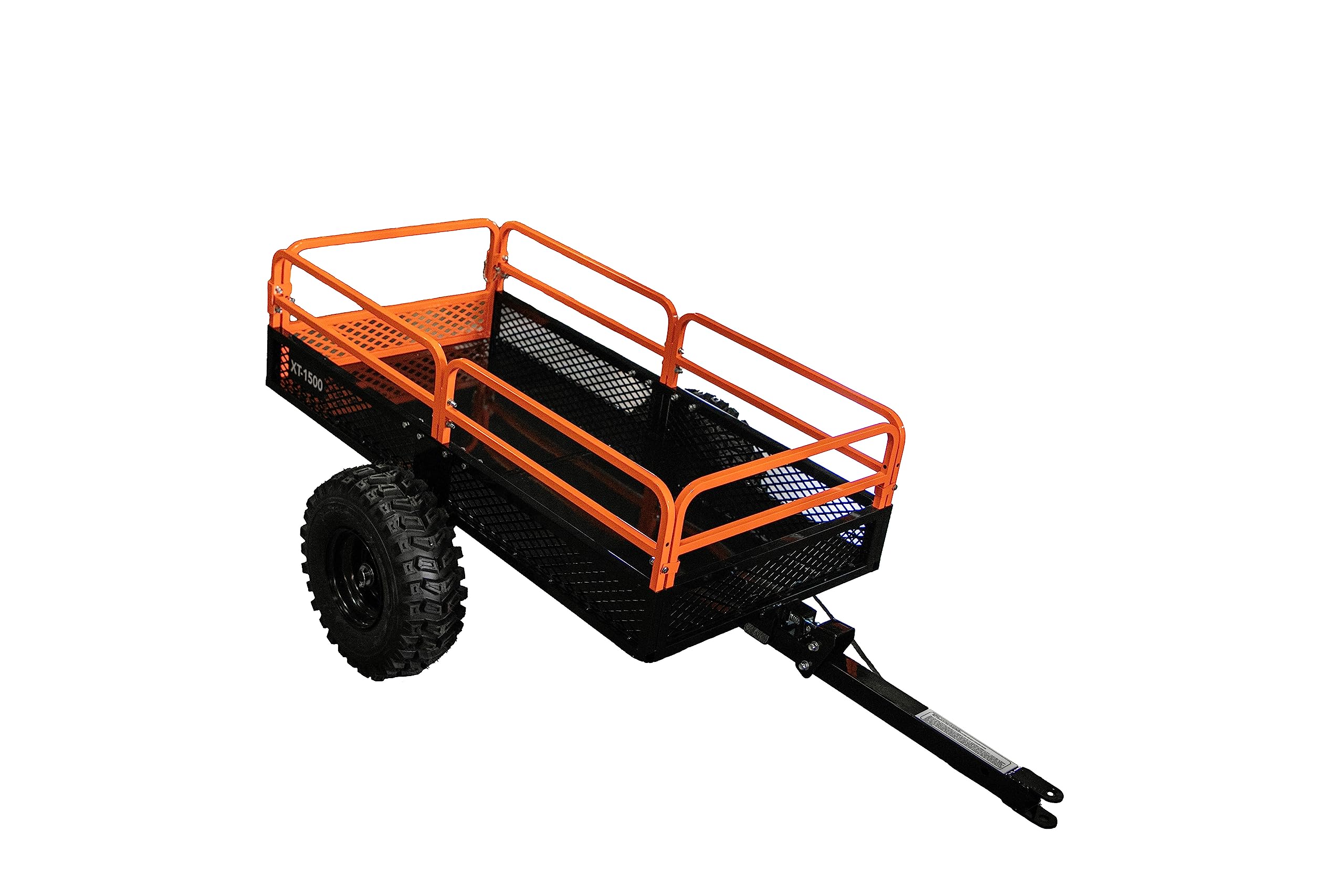 Impact Implements® 1500Lb Utility Cart Cargo Trailer With Solid Steel Floor For Lawn/Garden Tractors, Atv'S, Utv'S And More. Original Design With Usa Trademark. Pivoting Feature For Precise Unload.