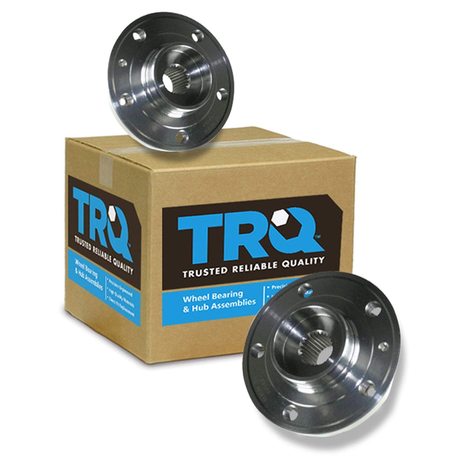Trq Front Wheel Hub Bearings Assembly Set Compatible With 1994-1997 Volvo 850 1998 C70 S70 V70
