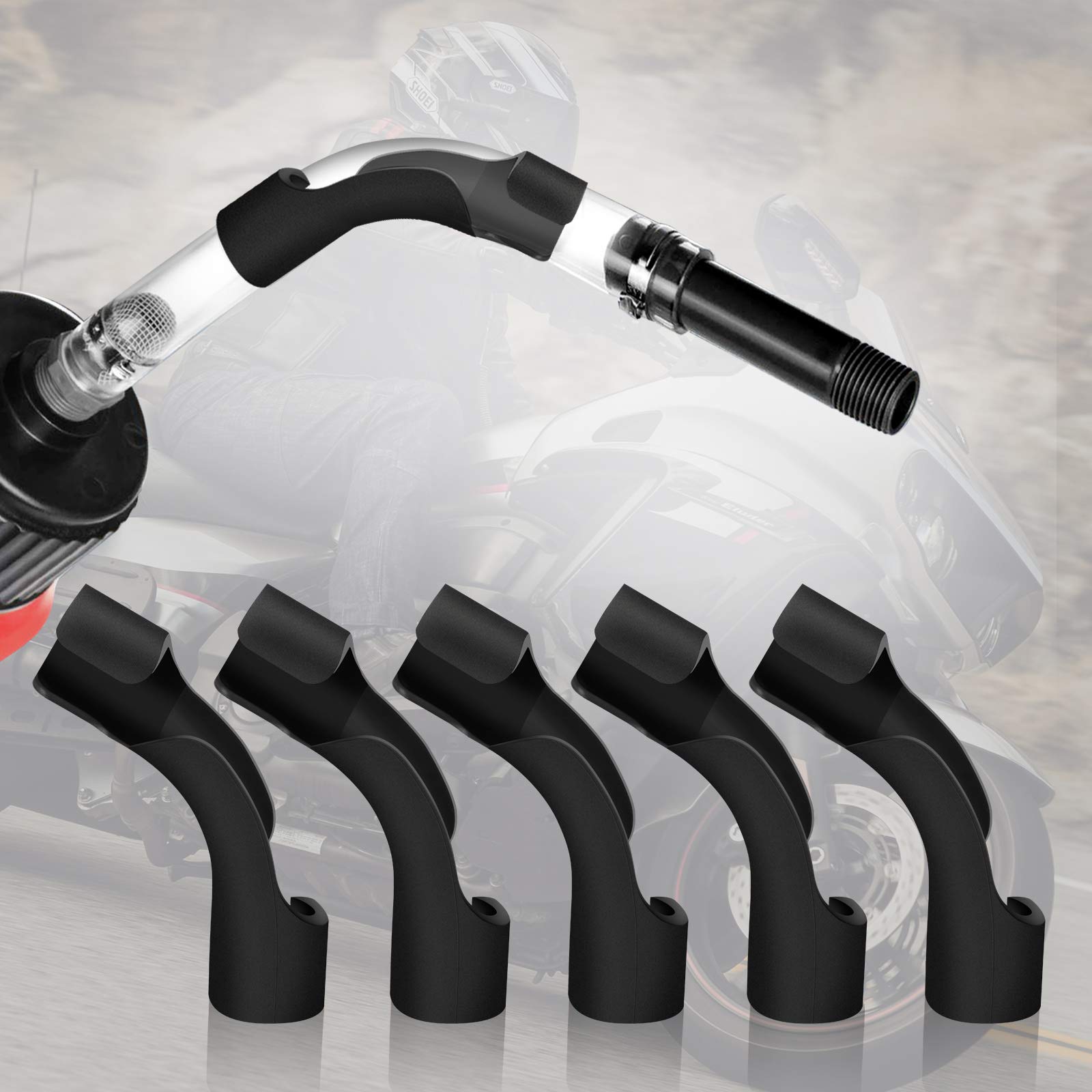 Eapele 5 Pack Hose Bender For Racing Fuel Tanks,Gas Jugs, Fuel Cans-Compatible With Vp, Sportsman, Rural King And More, 1'' Insi