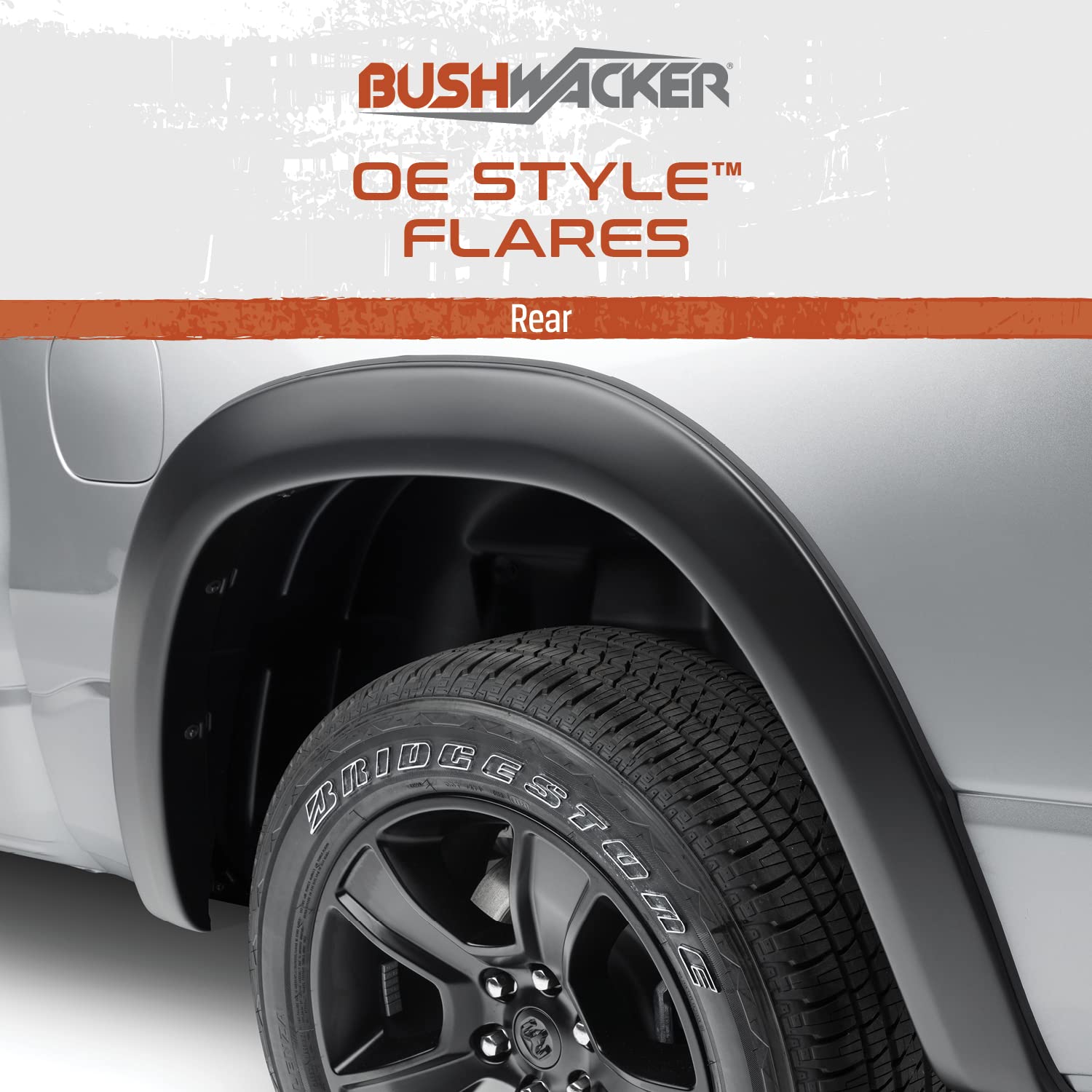 Bushwacker 40082-02 Black Oe-Style Smooth Finish Rear Fender Flares For 2007-2013 Sierra 1500; 2007-2014 Sierra 2500 Hd