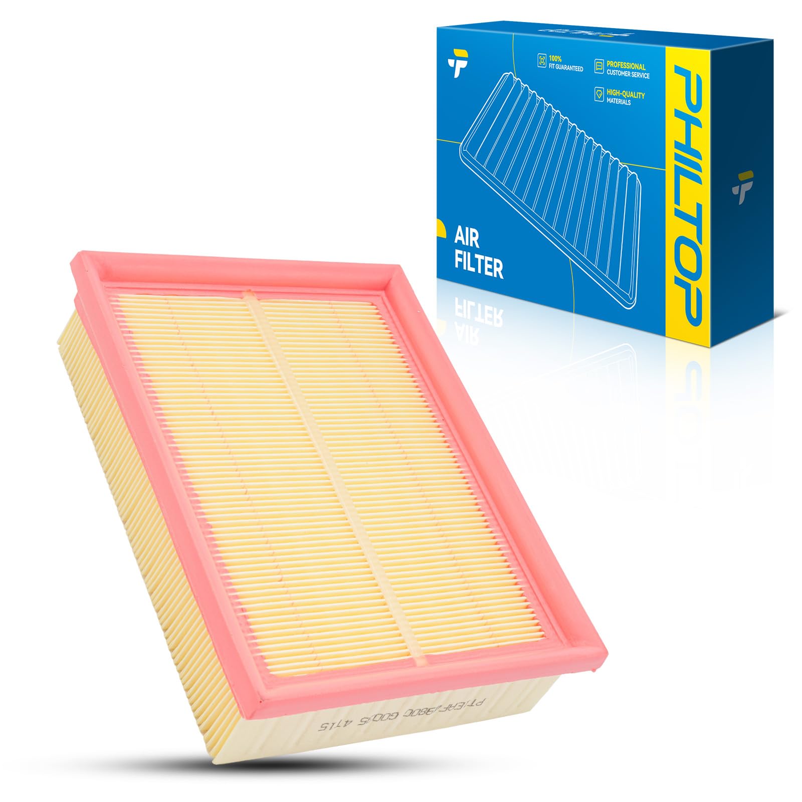 PHILTOP Engine air filter CA10092 Replacement for Fusion 2006-2012 & Lincoln Zephyr 2006 & Mercury Milan 2006-2011, V6 3.0L, Fle