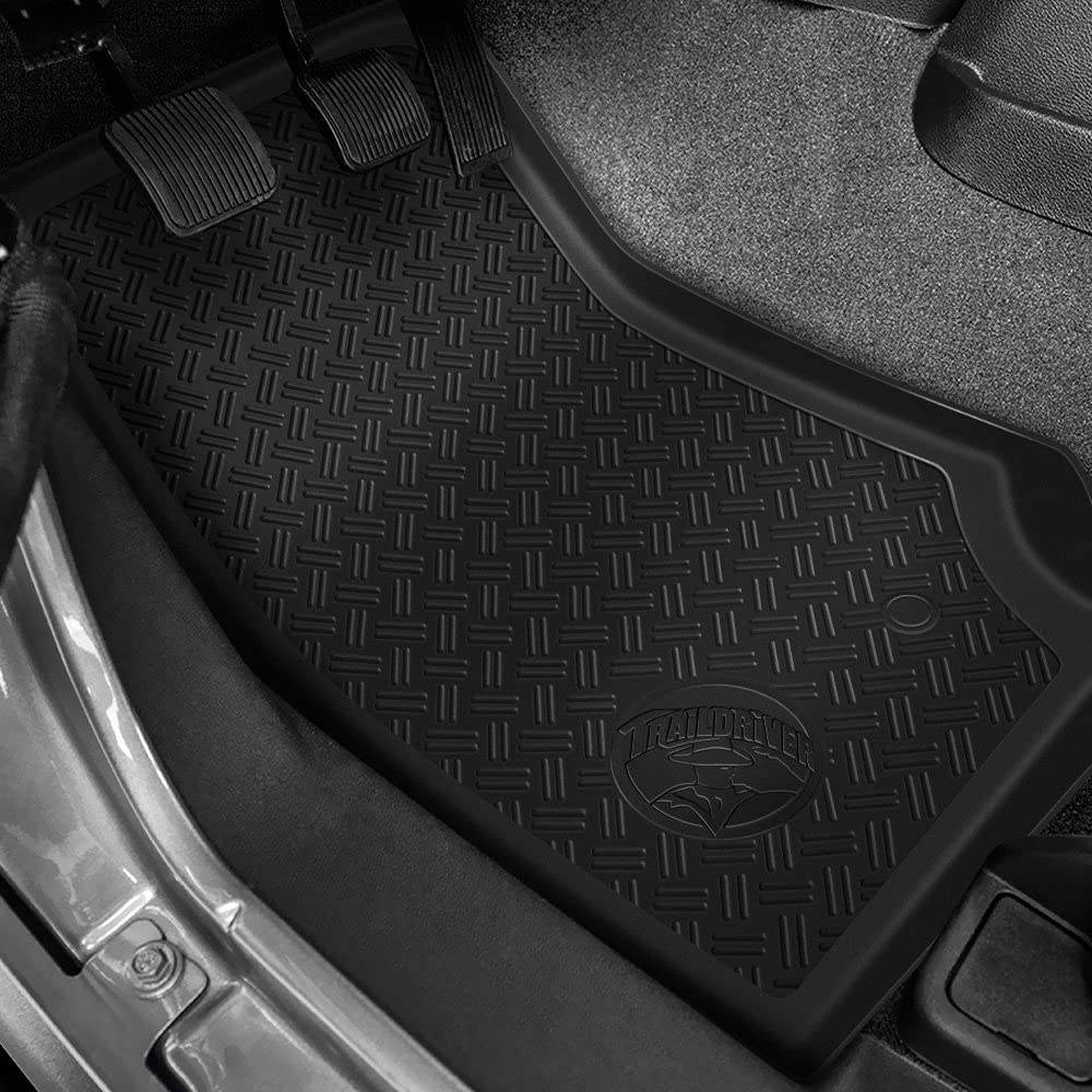 Paramount Automotive 4Pcs Front And Rear Floor Liners 59-1124 2007-2013 Jeep Wrangler Jk