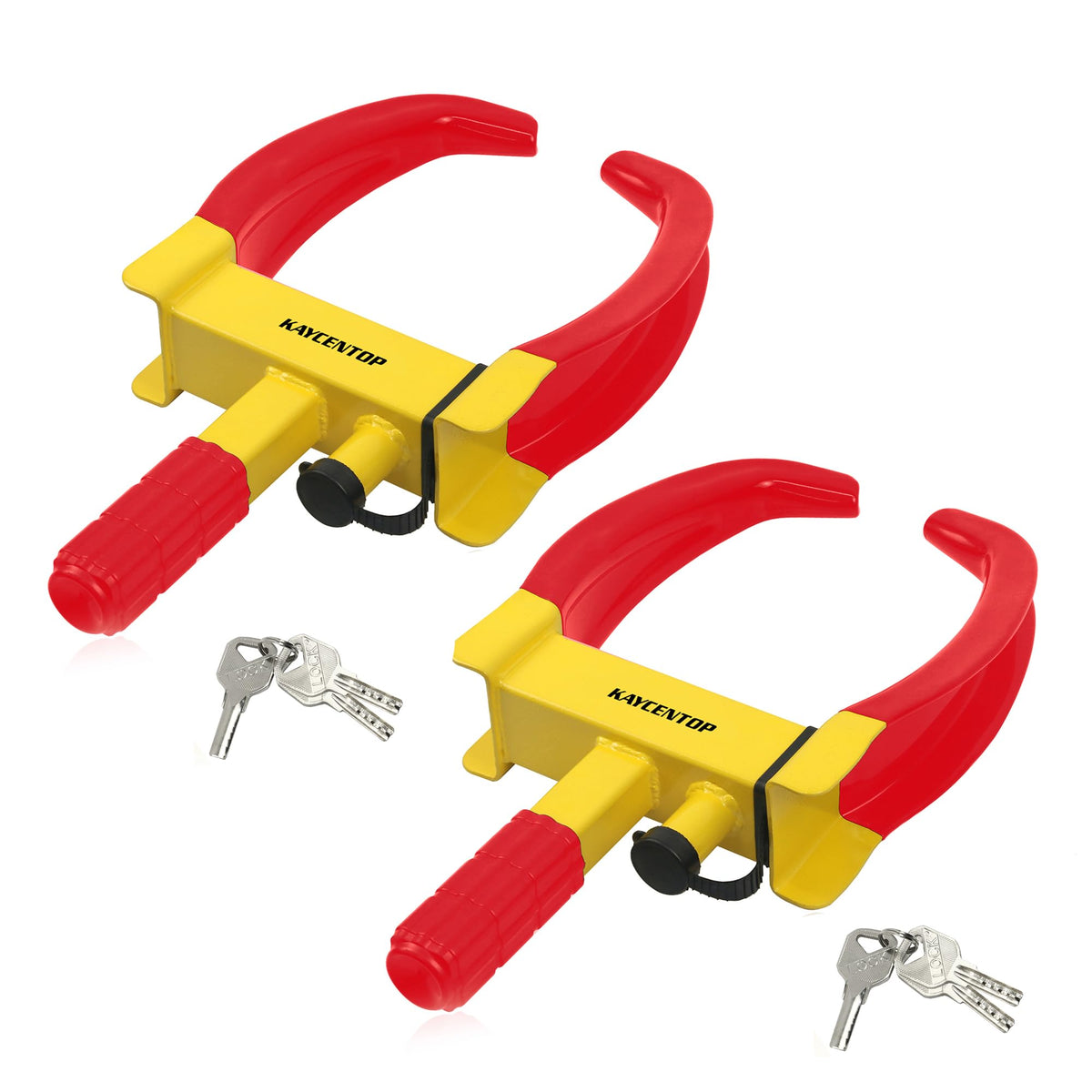 Kaycentop Wheel Clamp Lock Universal Security Tire Locks Anti Theft Lock Fit Most Vehicles Max 11'' Tire Width For Trailers Suv