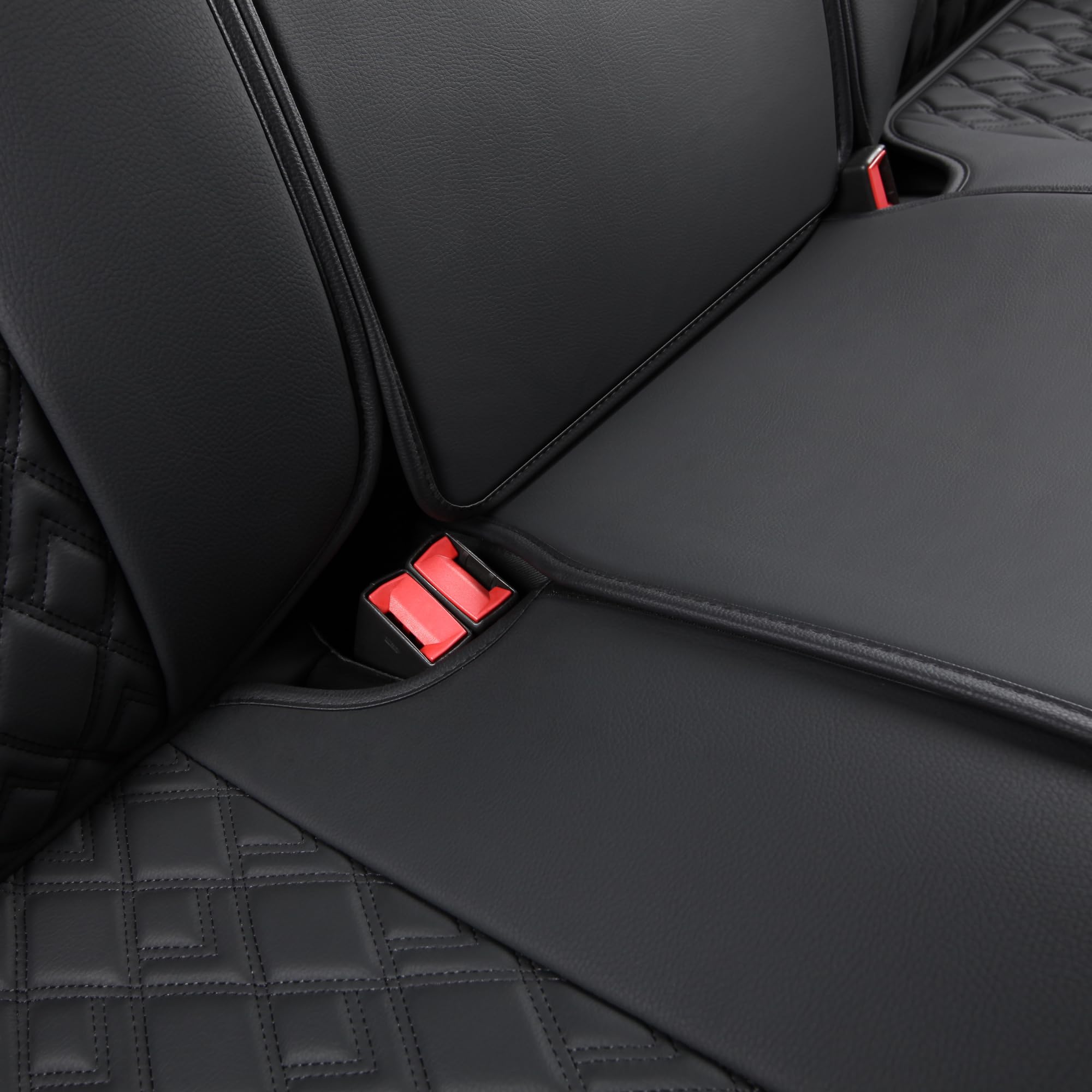 JOJOBAY Chevy Silverado Seat Covers,Leather Seat Covers for GMC Sierra,Custom Fit 2007-2024 1500 2500HD 3500HD Crew Extended Reg