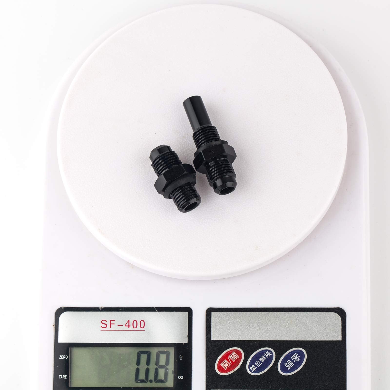 Jsdan 4L80E 6 An X 1/4Nps Transmission Cooler Adapter Fittings Front And Rear Port -6An Flare 6 An Ls1 Lm7 Lr4 Lq4 Ls6 L59 Lq9 Lm4 L33 Ls2 Lh6 L92 L76 Ls3 551124 (Pack Of 2) Gm 1997-2007