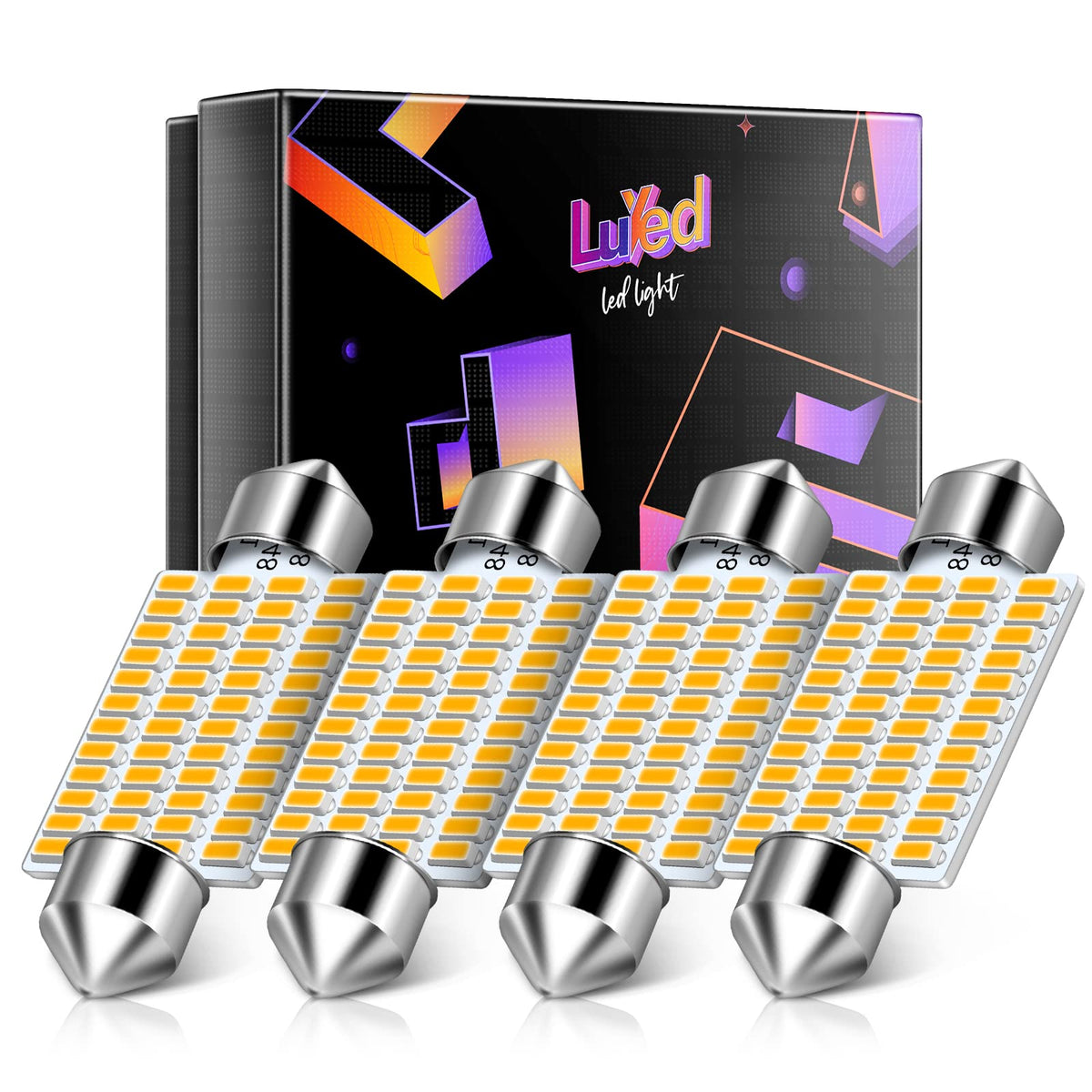 Luyed 578 211-2 Led Bulbs Warm White 570 Lumens Super Bright 48-Ex 3014 Chipsets 569 212-2 6413 Led Bulbs Used For Led Interior 