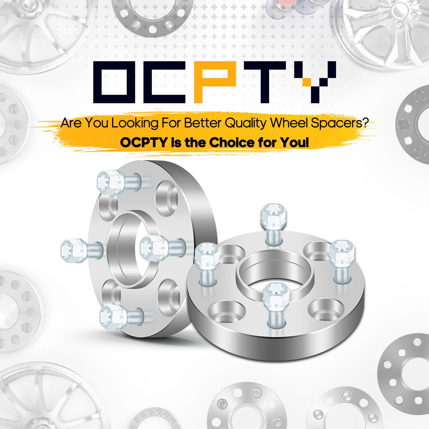 Ocpty 2Pcs 4X4.5 To 4X4.5 Wheel Spacers 1 Inch 12X1.25 Studs 66.1Mm Hub Bore Forged Hub Centric Wheel Spacers 4 Lug Fit For 200S