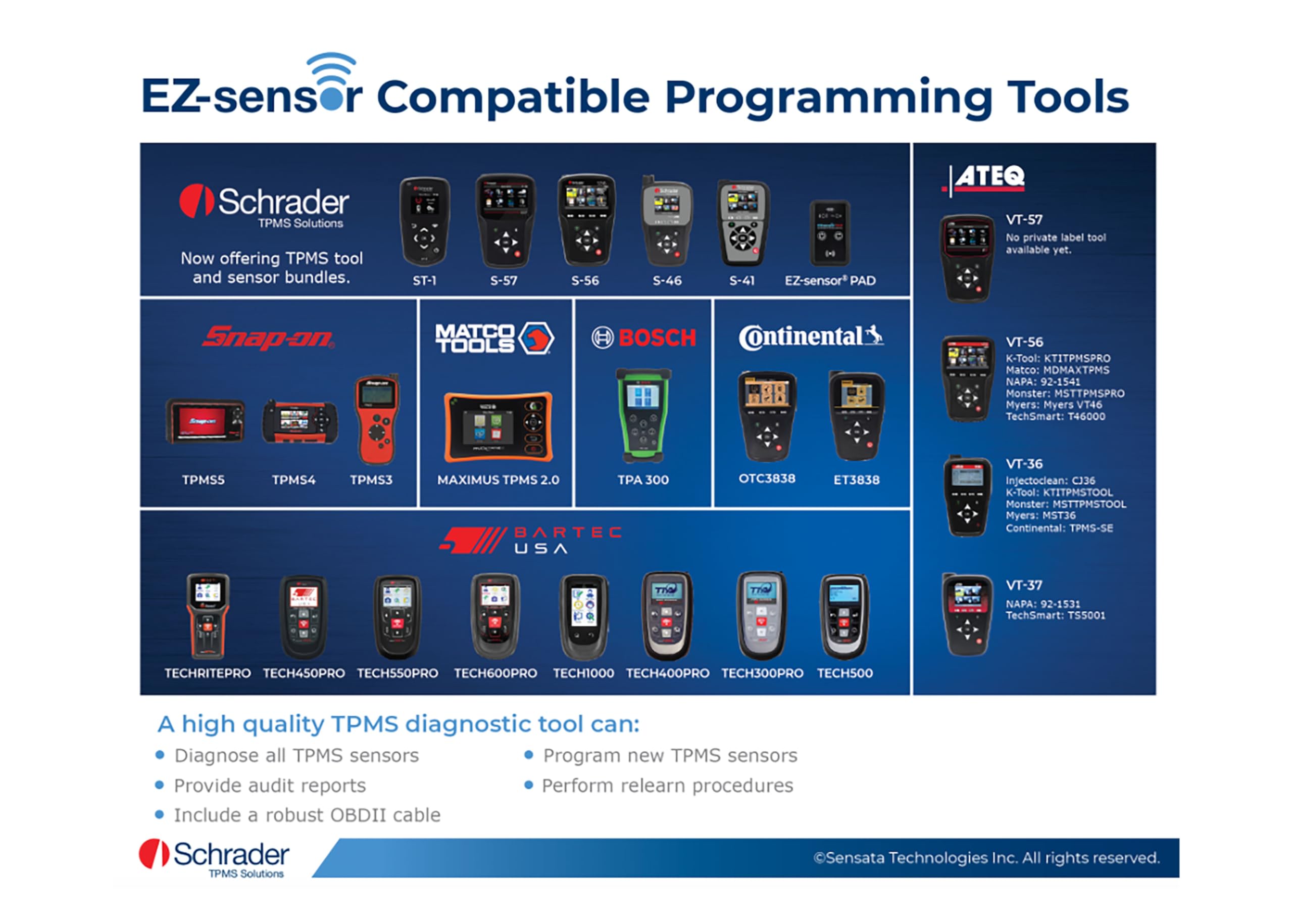 Schrader 33500 EZ-Sensor Single SKU (314.9 MHz, 315 MHz, and 433 MHz) Programmable Snap-in Fixed Angle Valve Tire Pressure Monit