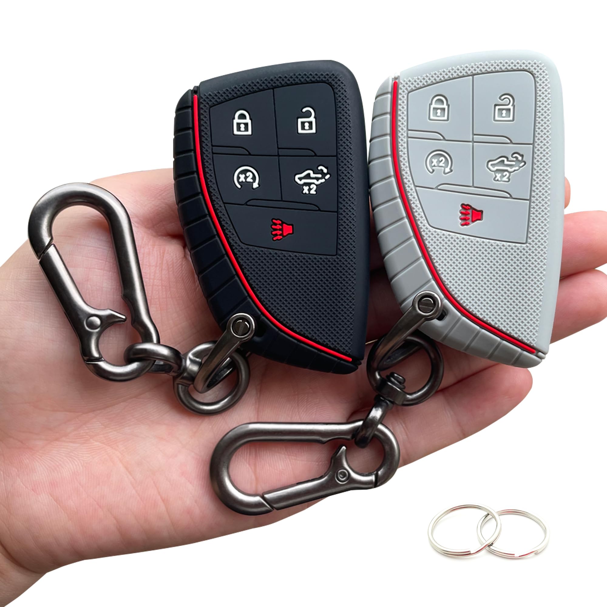 Tandrive Key Fob Cover For 2022 2023 2024 2025 Chevy Silverado 1500 Gmc Sierra 1500, 2024 2025 Silverado Sierra 2500Hd 3500Hd, S