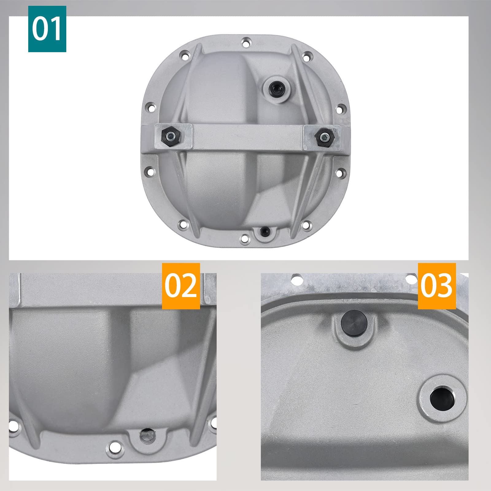 8.8 Differential Cover Rear End Girdle System Compatible with Ford Mustang 8.8'' rear ends