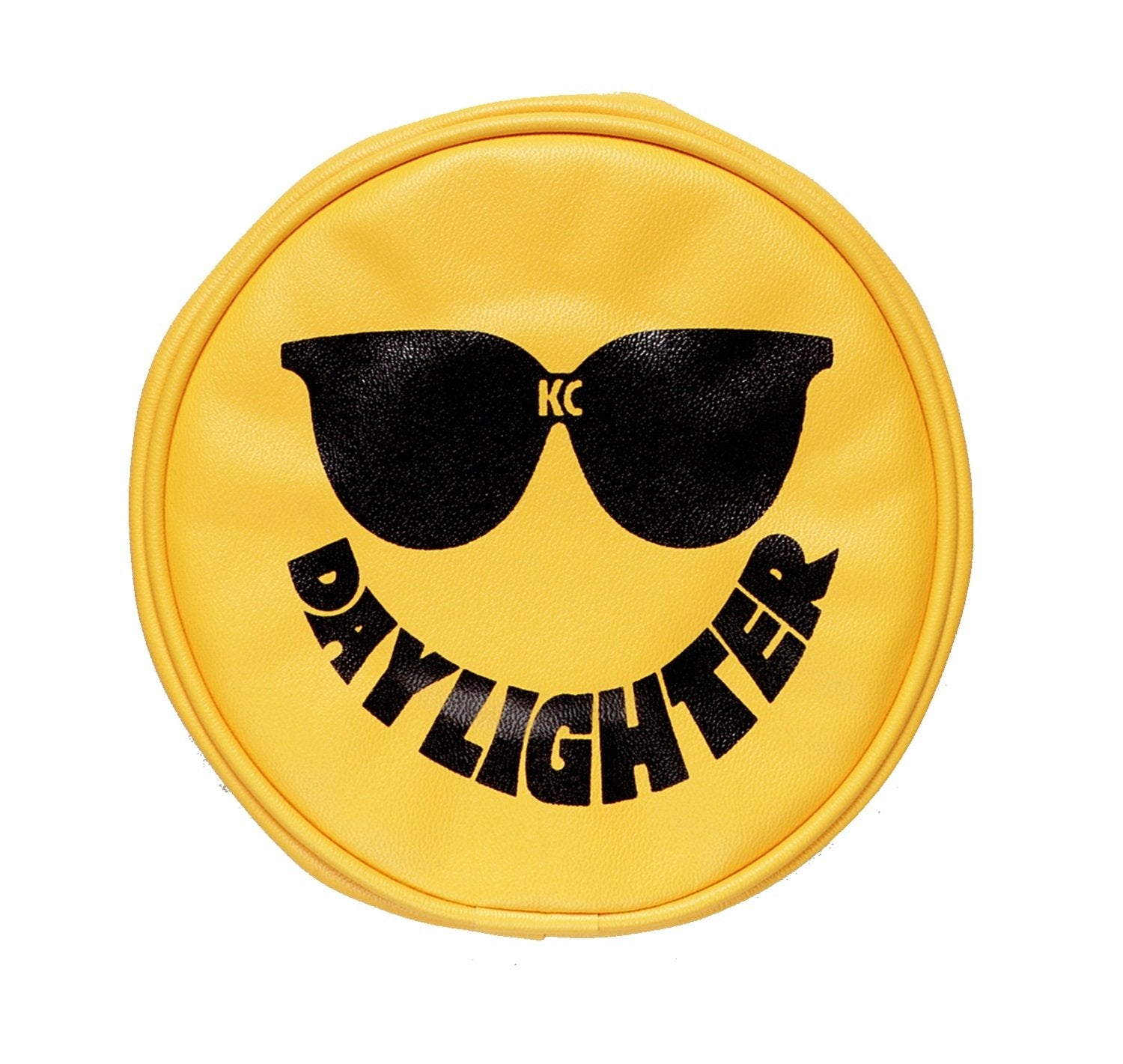 Kc Hilites 5205 6'' Round Yellow Vinyl Light Cover W Sunglasses Logo - Set Of 2