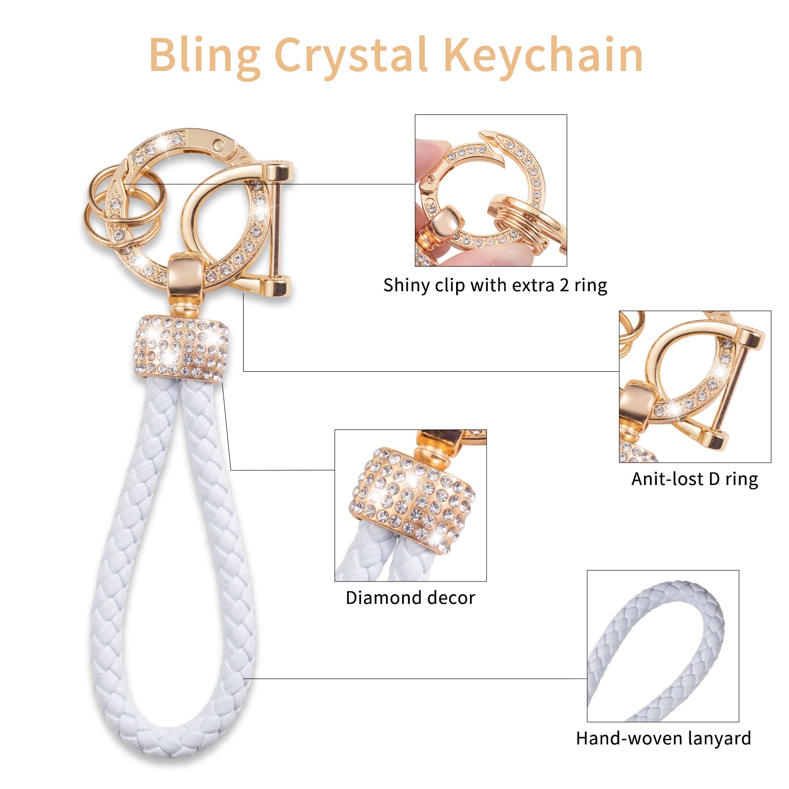 Gematay For Hyundai Key Fob Cover With Keychain Lanyard, Key Fob Protector Shell Compatible With Hyundai Genesis G80 Gv80 6 Butt