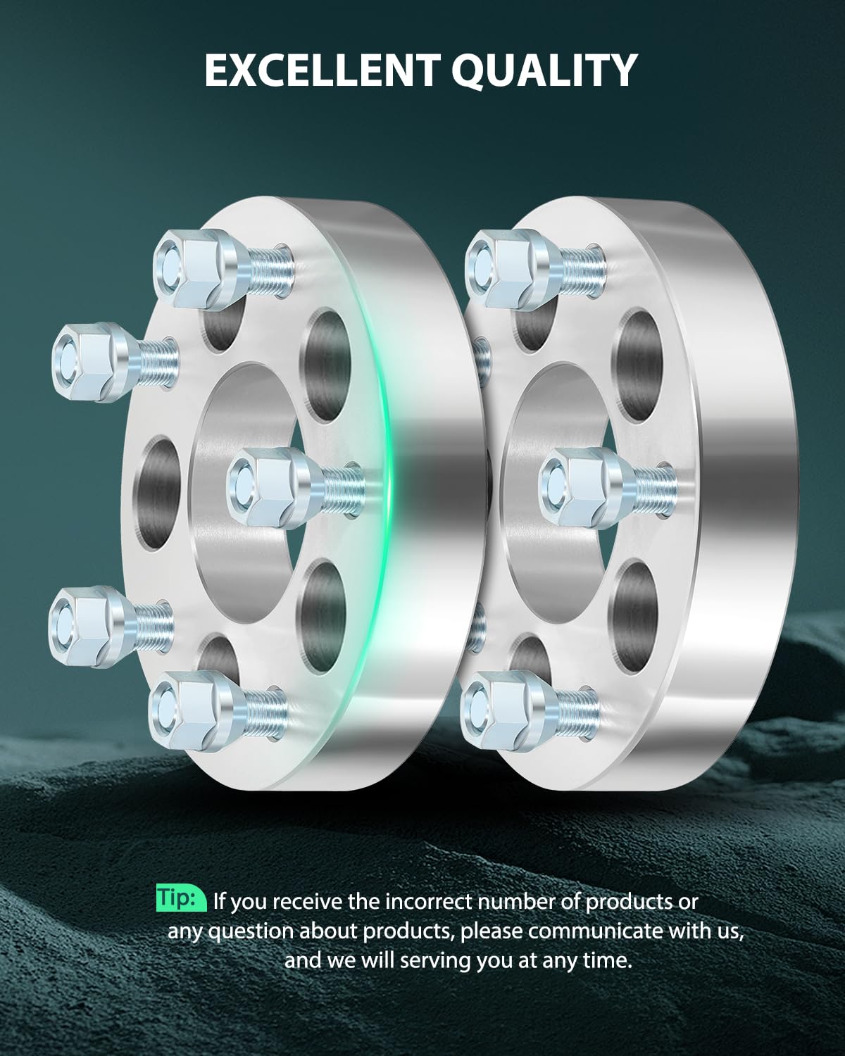 SCITOO 5x114.3 to 5x127 Wheel Spacers 5 Lug 4Pcs 1.25' Wheel Spacers Adapters 5x4.5 to 5x5 for Wrangler Wheel Adapters for Liberty Wheel Adapters for Comanche Wheel Adapters 1/2 Studs 71.5mm Bore