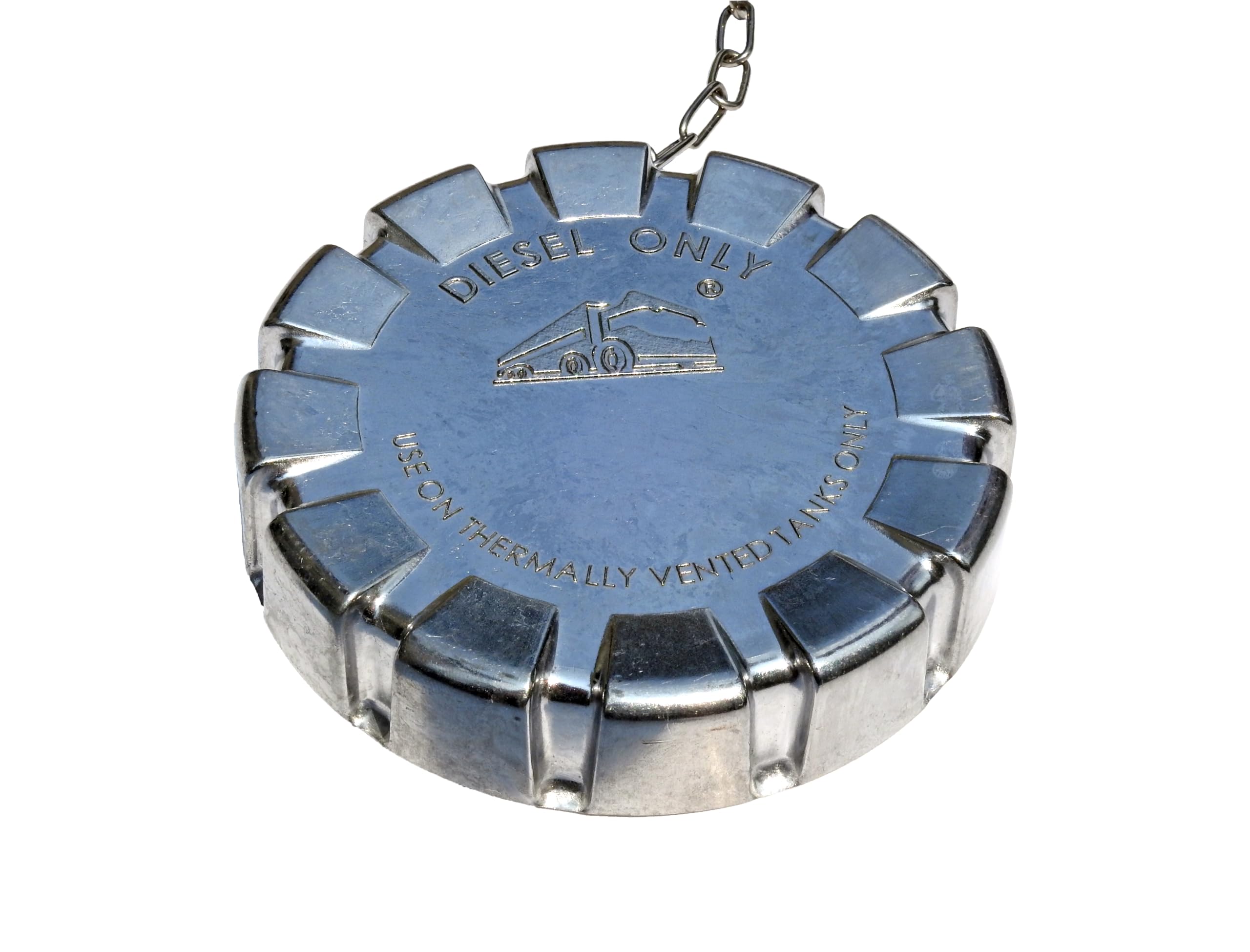 Road Superior Truck Parts 3 1/2    Nominal 5.5 TPI Non-Locking Aluminum Diesel Fuel Cap For Kenworth Trucks