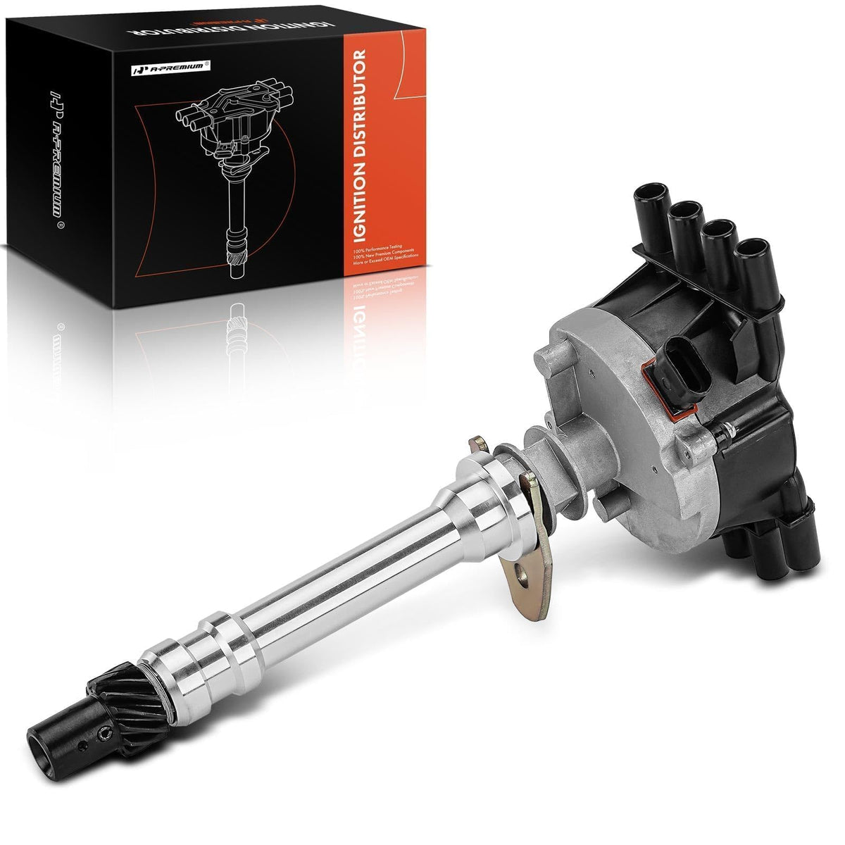 A-Premium SBC Distributor with Cap & Rotor Compatible with GMC, Chevy, Cadillac & Isuzu Vehicles - V8 5.0L 5.7L - Escalade, C150