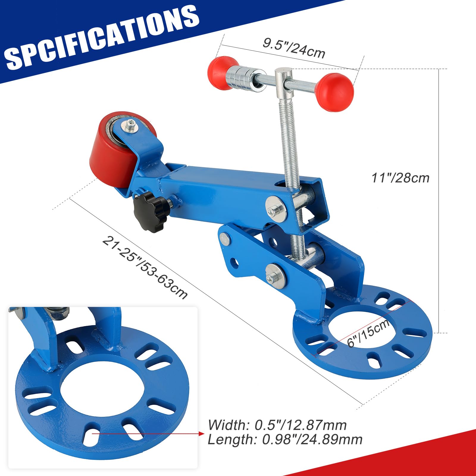 NYXOVA Fender Roller Wheel Arch Flaring Former Extending Reforming Tool, Heavy Duty Wheel Arch Roller Flaring Former for Automob