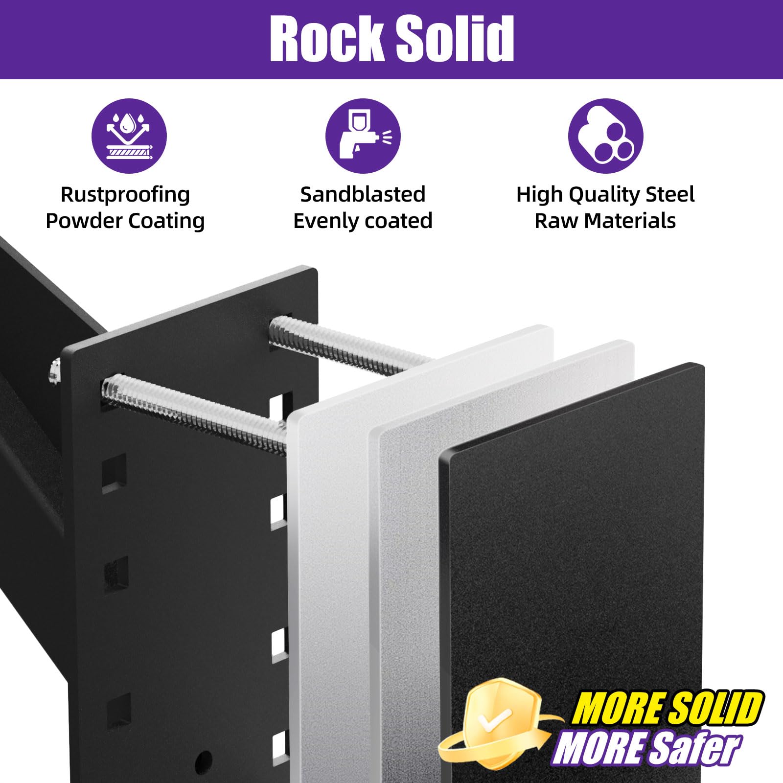 Qualward Spare Tire Mount Bracket For Trailer & Carrier - 160Lbs Capacity, Fits 4 & 5 & 6 & 8 Lugs Wheels On 4.0'',4.25'',4.5'',