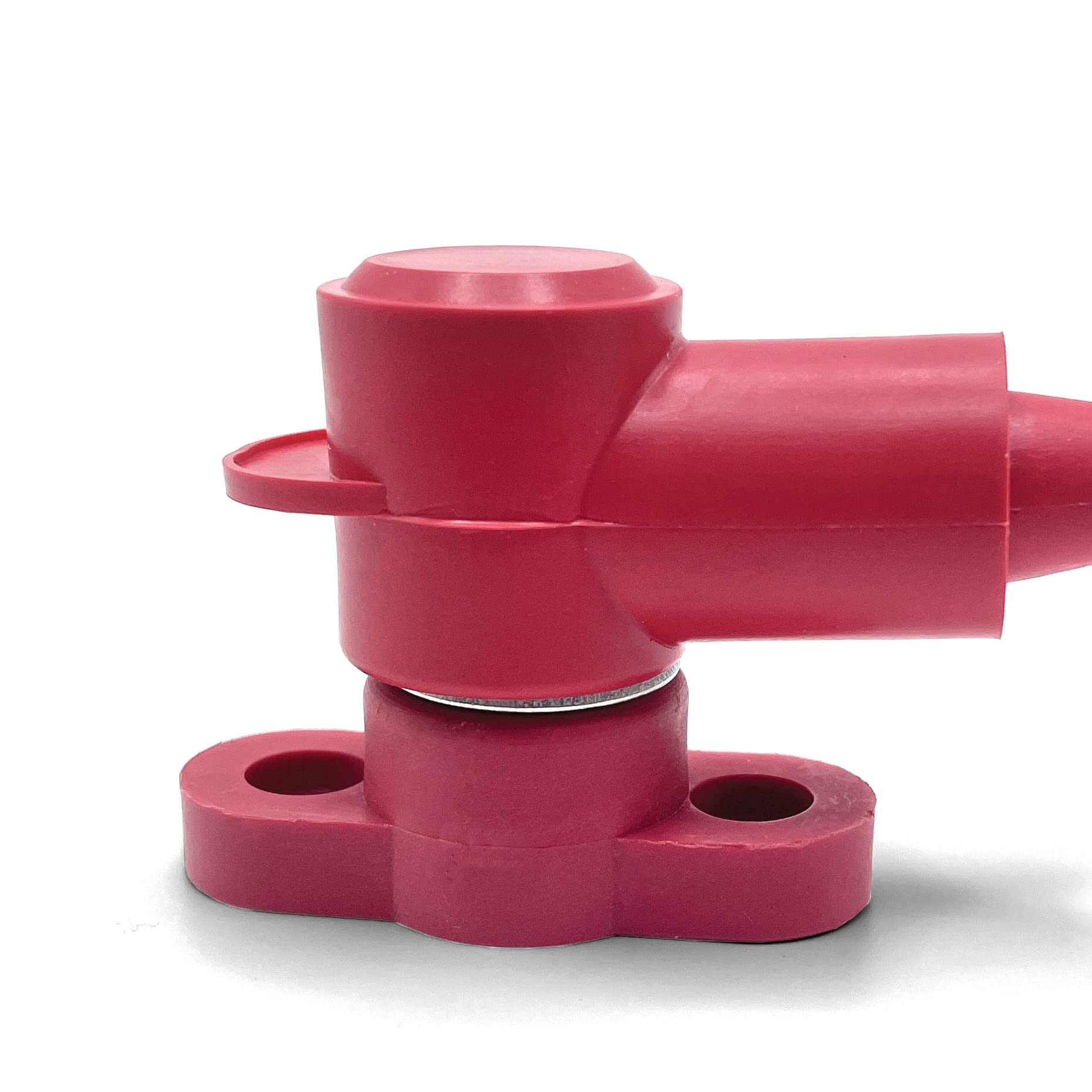 Mgi Speedware 3/8' Stud Boot Covers For Battery Power Junction Blocks, Red And Black Pair (8-2Ga)