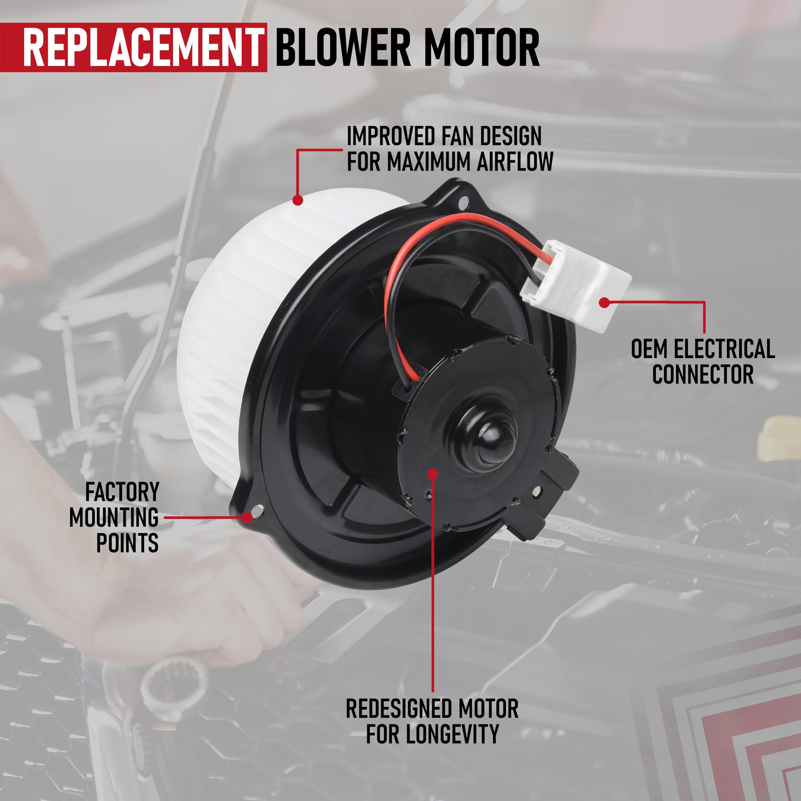 Hvac Heater Blower Motor With Fan Assembly By Aa Ignition - Compatible With Cadillac, Lexus, Subaru & Toyota - Cts, Srx, Sts, Rx
