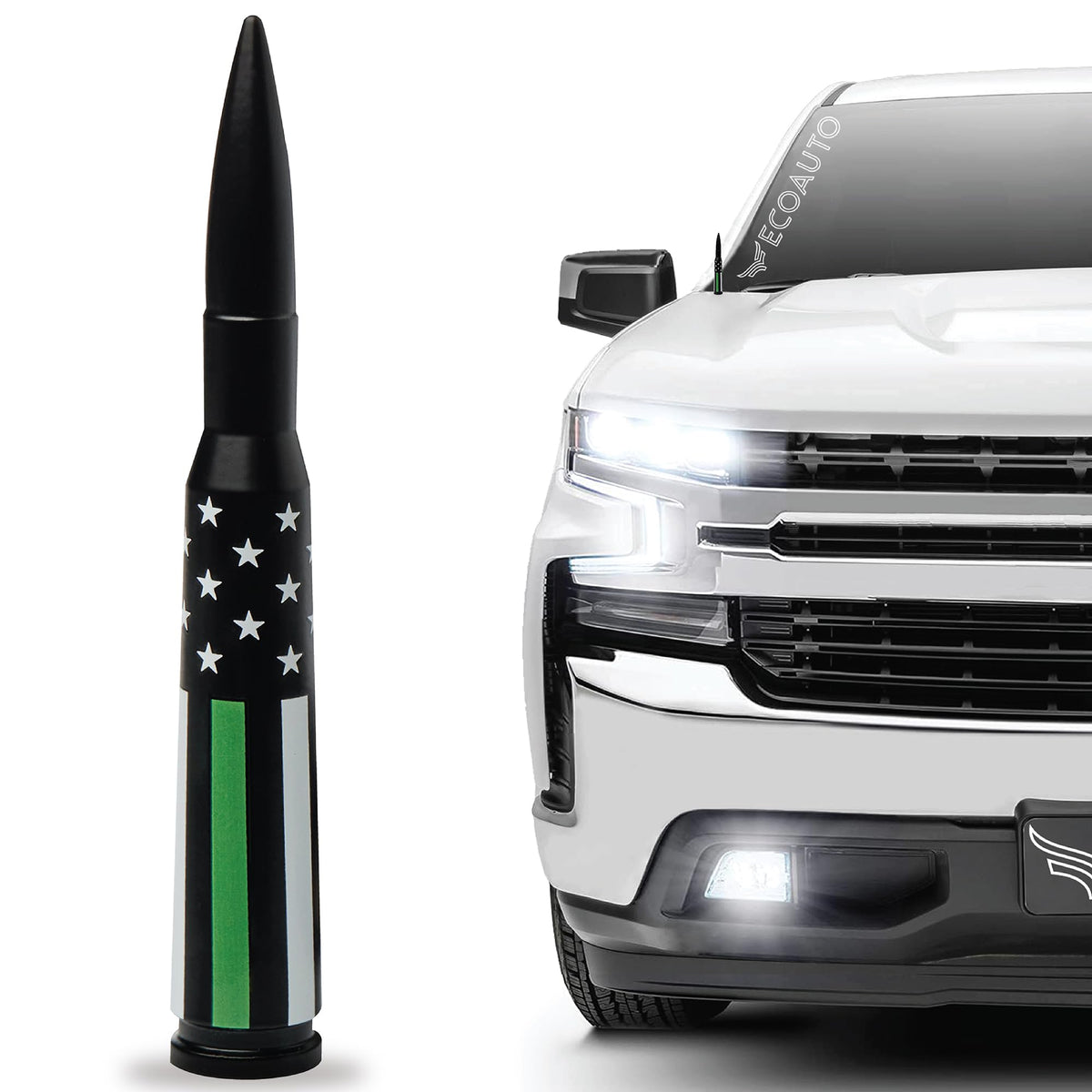 Ecoauto Car Antenna Topper Fits All Chevy & Gmc Truck Model Years - Radio Antenn WBCARB0CFNCXRDJ