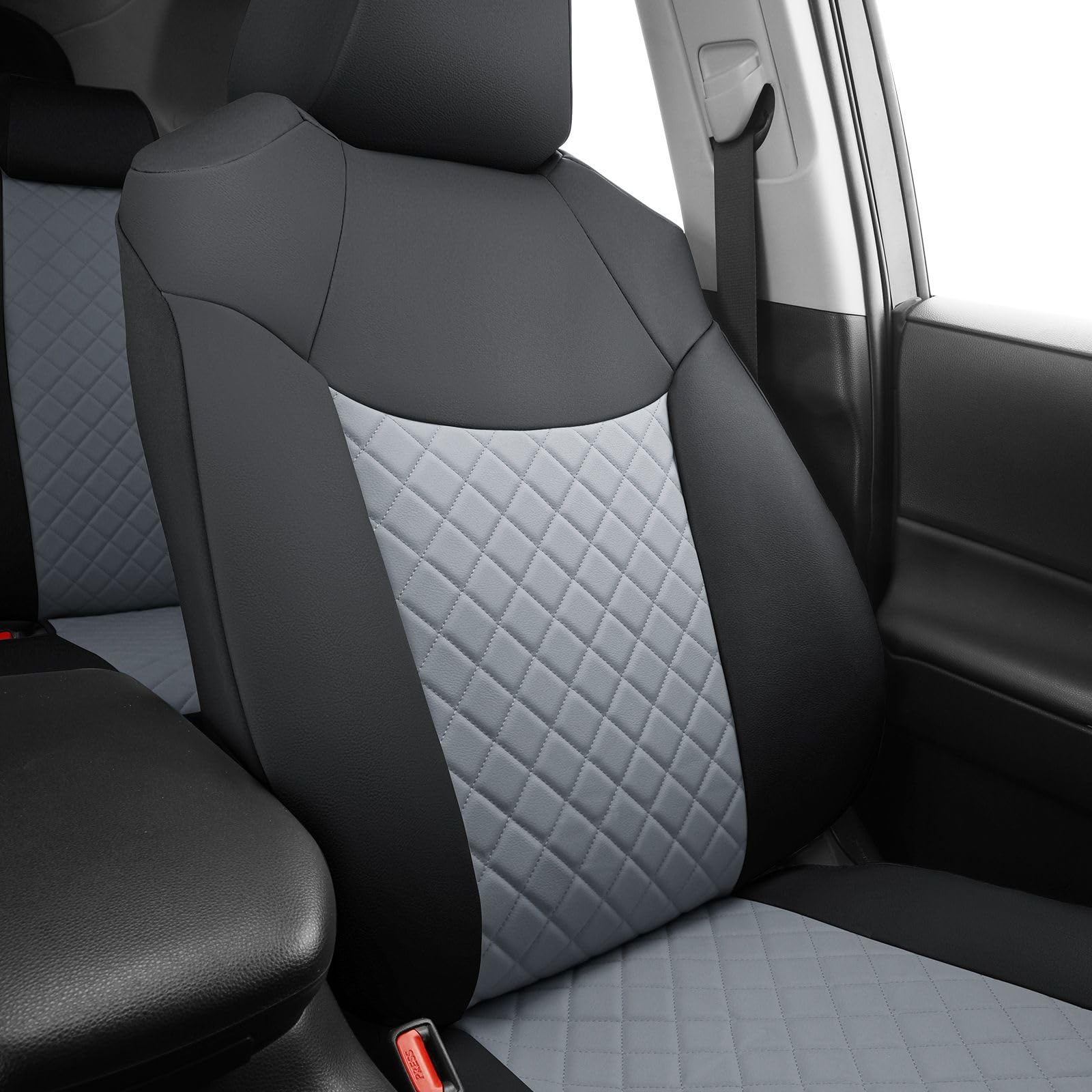 GIANT PANDA Custom Fit 2 Pack Front Car Seat Covers Fit for Toyota Corolla 2020 2021 2022 2023 2024 2025 Hybrid (LE,SE,XLE), Str