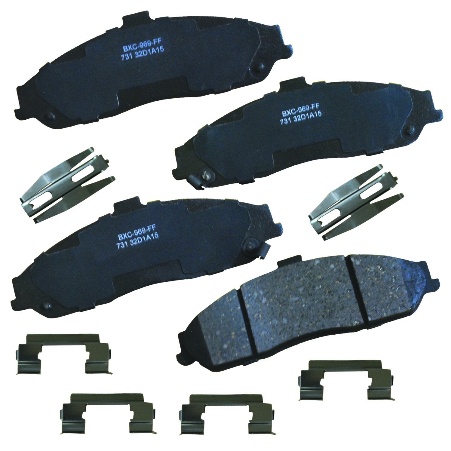 Bendix Premium Sbc731 Ceramic Front Brake Pads For Cadillac Xlr 2009-2004, Chevrolet Corvette 2013-1997, Pontiac Gto 2006-2005