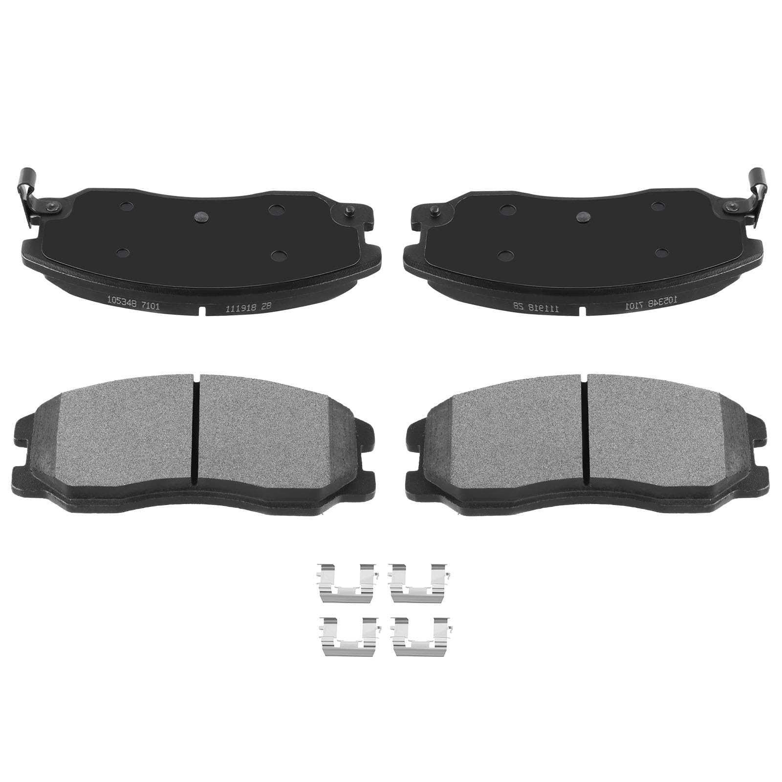 Automuto 4Pcs Front Ceramic Disc Brake Pads Set D1264 For Chevrolet Captiva Sport Equinox For Pontiac Torrent For Saturn Vue For