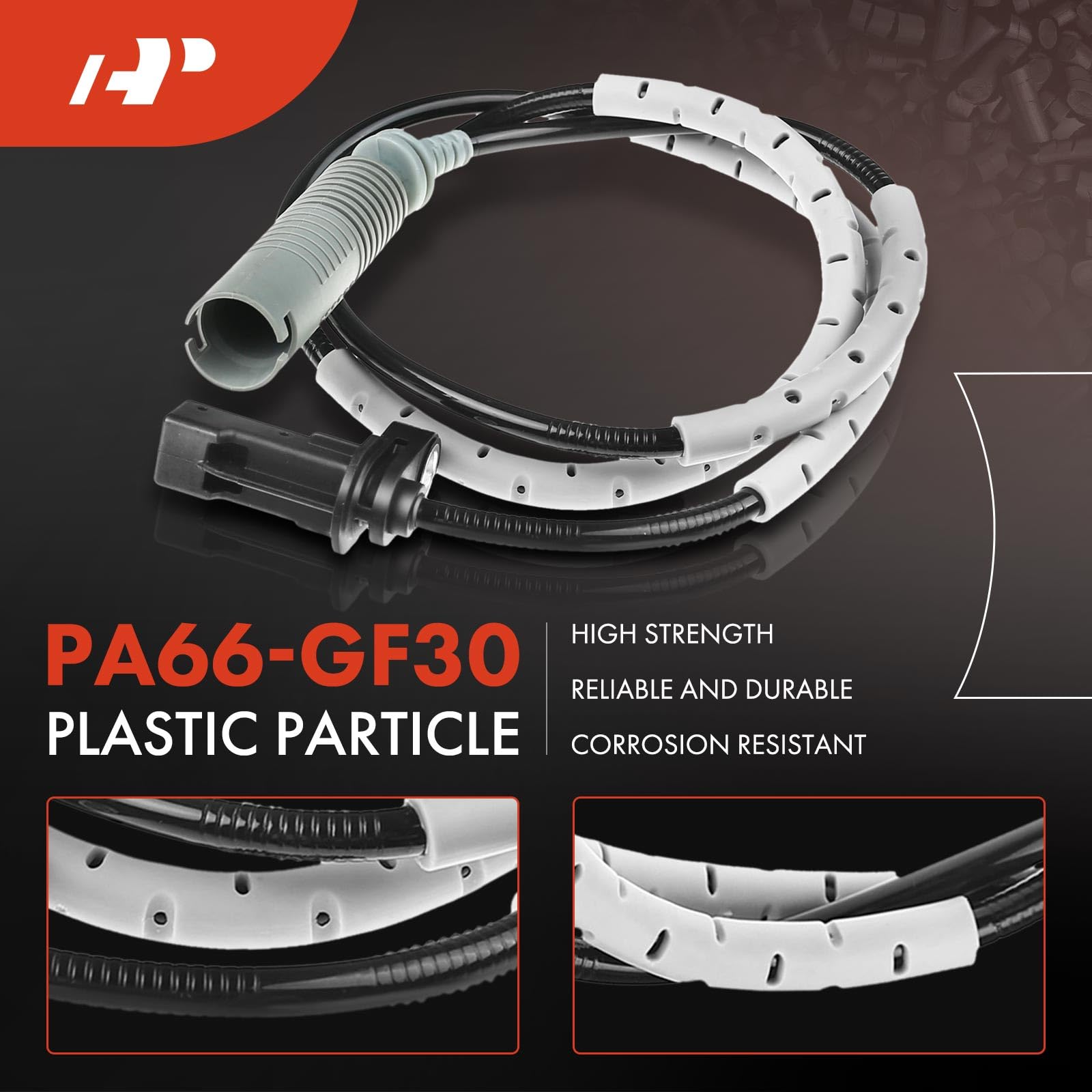 A-Premium Rear Left or Right ABS Wheel Speed Sensor - Compatible with BMW Models - 128i 2008-2013, 323i 2006-2007/2009-2011, 325i 2006, 328i 2007-2011 - Driver or Passenger Side, Replaces 34526760425