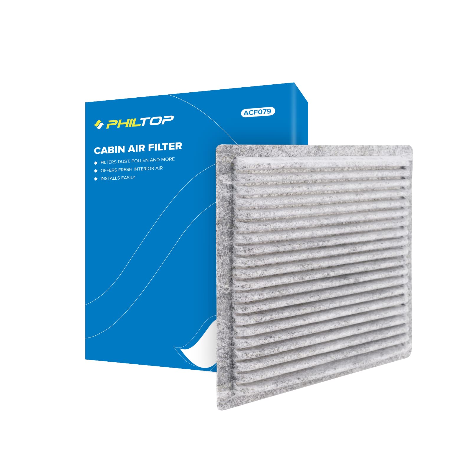 Philtop Cabin Air Filter, Acf079 (Cf10138) Replacement For Is300 2001-2005, Rx300 1999-2003, Highlander 2001-2007 Passenger Comp