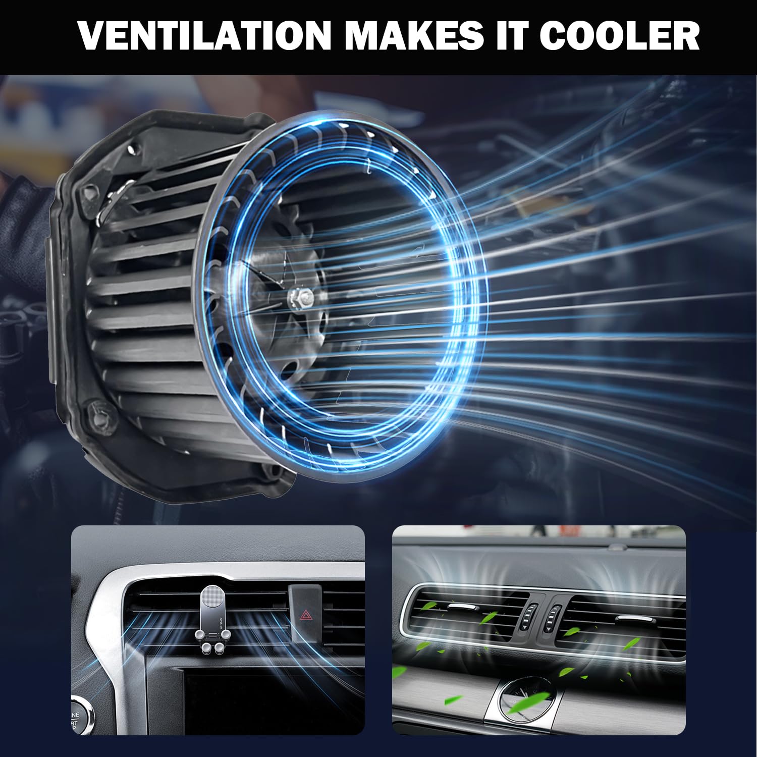 Aspligo 700100 Ac Heater Blower Motor Fan Front Fit For Chevy For Gmc C1500 C2500 C3500 K1500 K2500 Suburban Tahoe For Cadillac