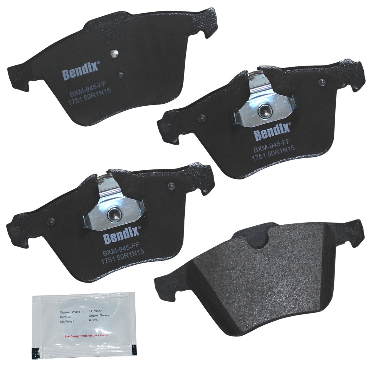 Bendix Priority1 Cfm1751 Semi-Metallic Front Brake Pads For Jaguar F-Type 2014, F-Type 2021-2016