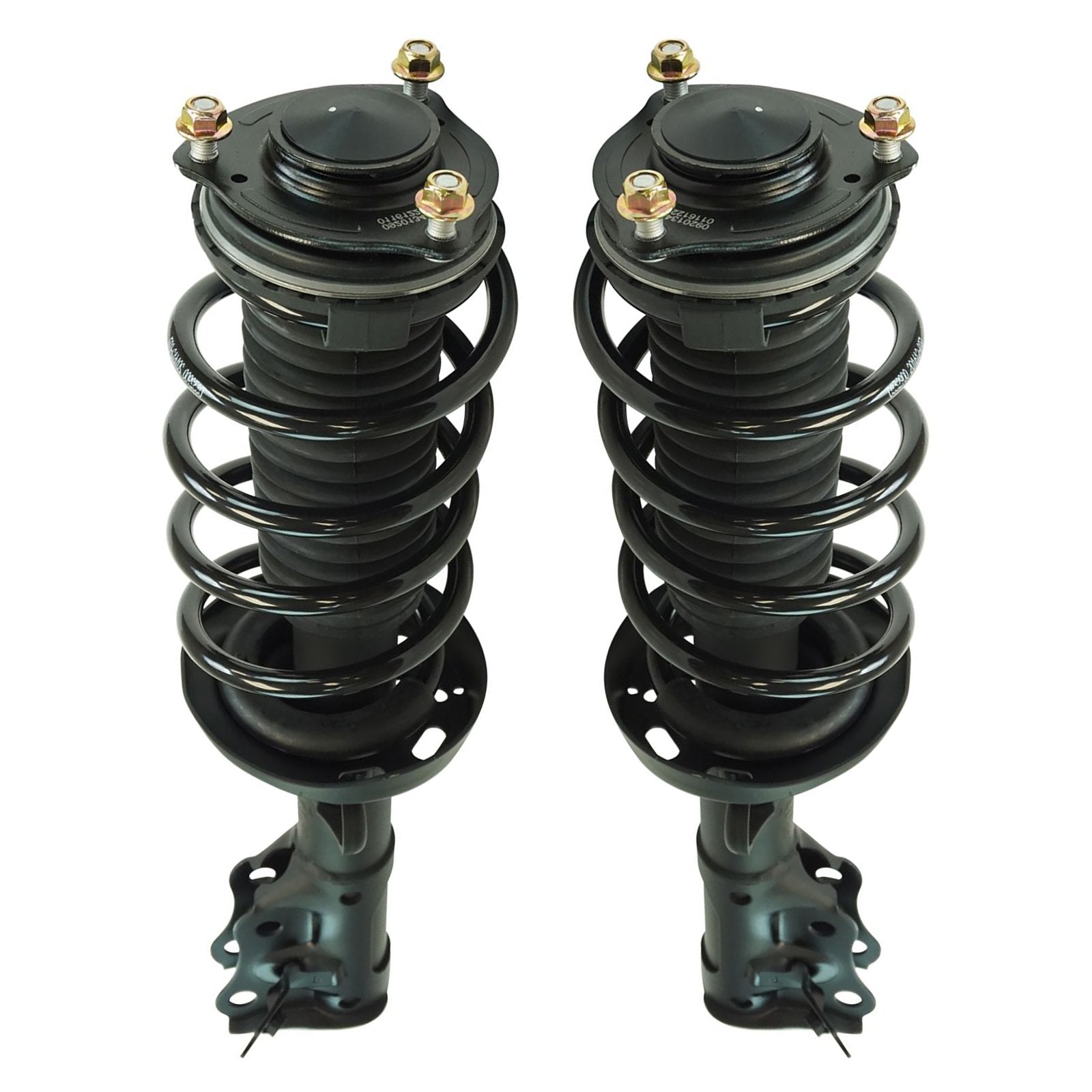 Trq Front Strut & Coil Spring Assembly Set Driver & Passenger Sides Compatible With 12-15 Honda Civic