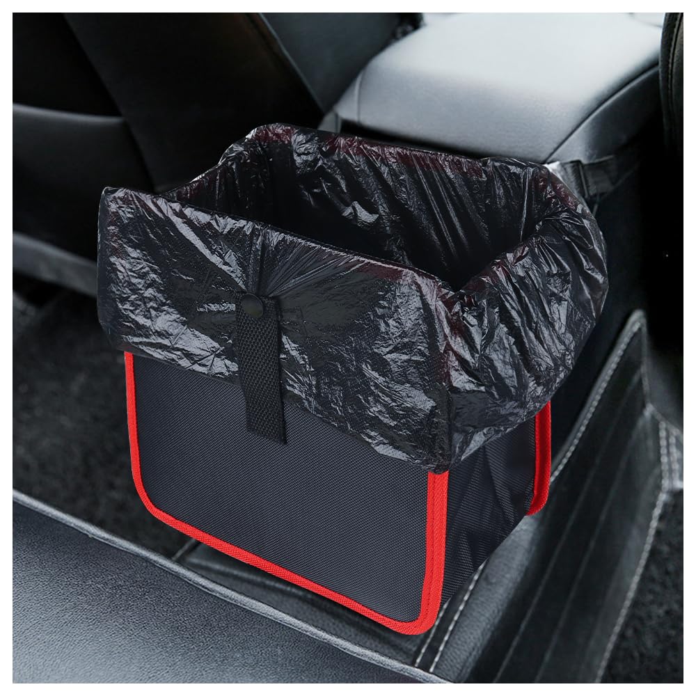 carleef Hanging Car Trash Can,Foldable & Leak-Proof Car Trash Bin with 7L Large Capacity for Keeping Tidy,Multipurpose Universal