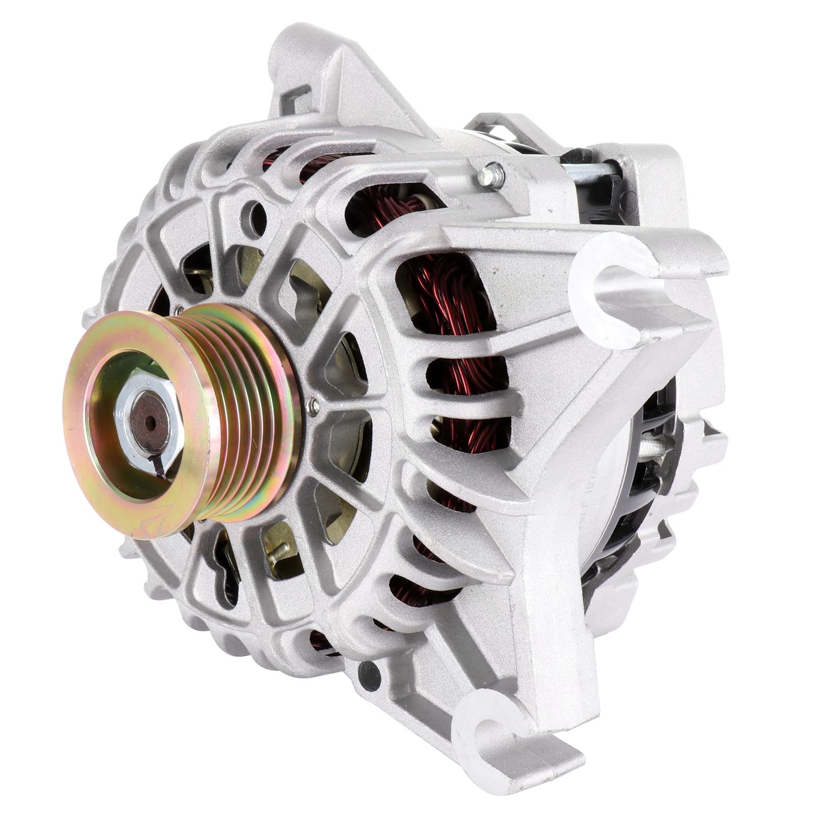 SCITOO Alternator Fits for Ford Mustang 4.6L 4.6 1999 2000 2001 2002 2003 2004-12V 105Amp CW 6-Groove Pulley, Replace OE 8252 82