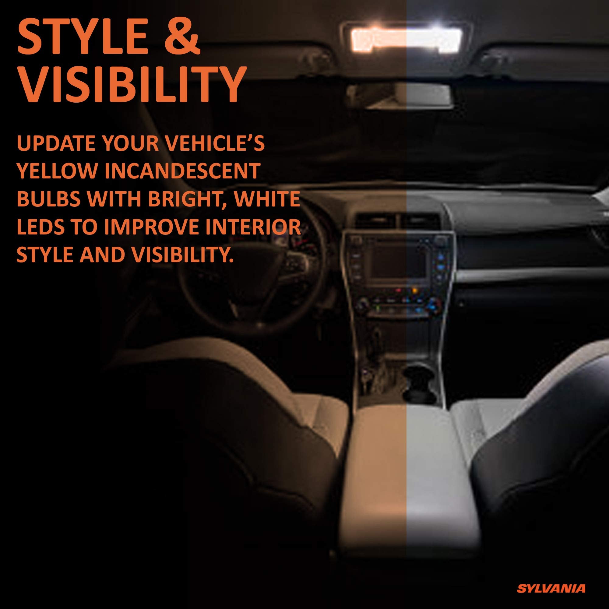 Sylvania - 7528 Zevo Led White Bulb - Bright Led Bulb, Ideal For Daytime Running Lights (Drl) And Back-Up/Reverse Lights (Contai