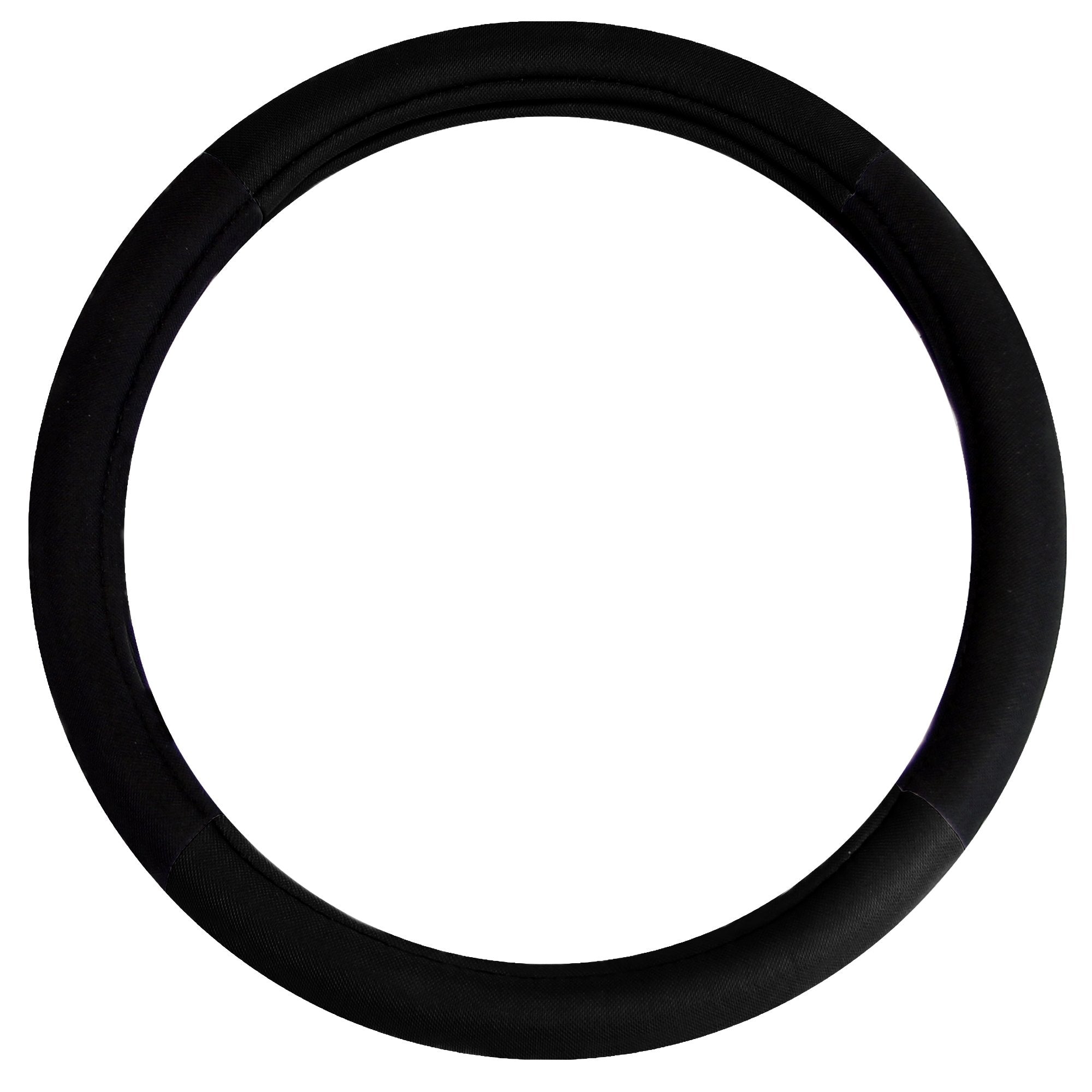 Fh Group Universal Fit Modernistic And Seat Belt Pads Combo Set Steering Wheel Cover Fits Most Cars, Suvs Black