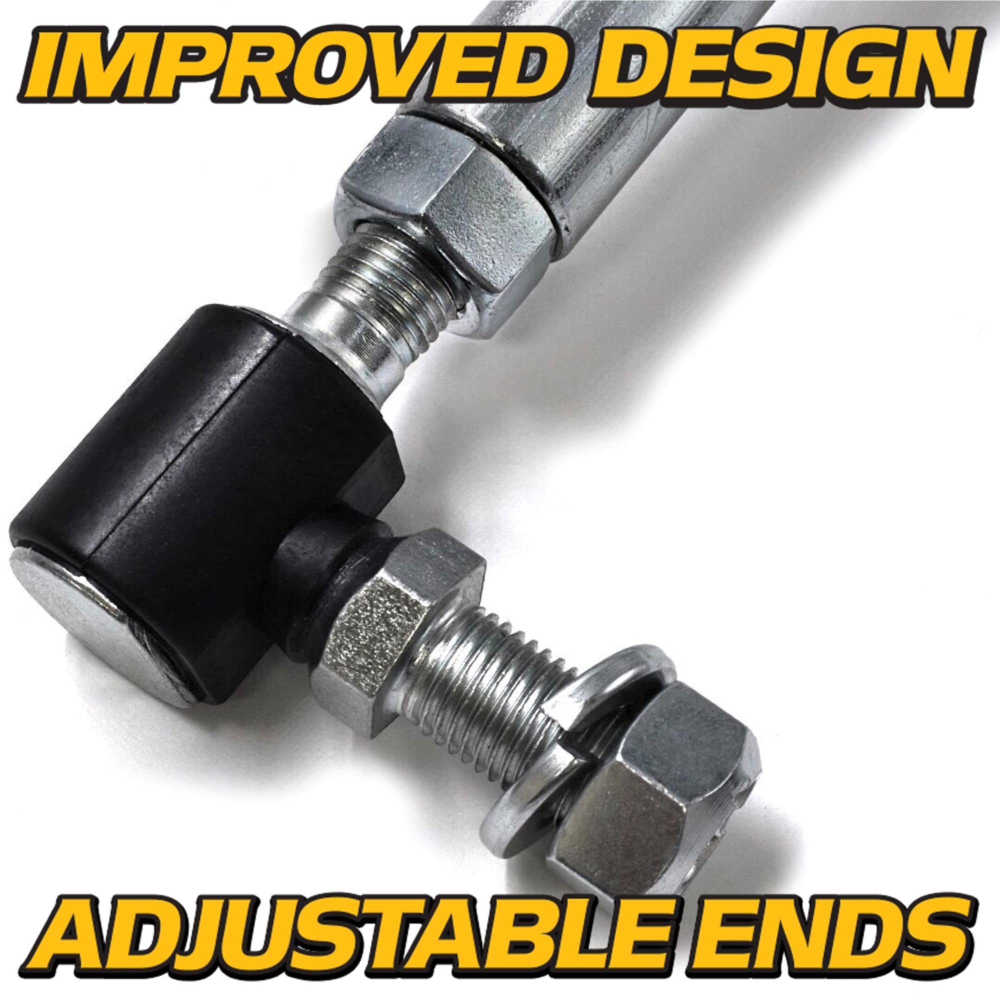 Hd Switch - Adjustable Improved Lh/Rh Steering Drag Link Set 597047802 & 597047902 For Husqvarna, Craftsman, Poulan Pro, Ayp, Electrolux, Ehp - Includes Sector Gear Dust Caps 597047801 597047901