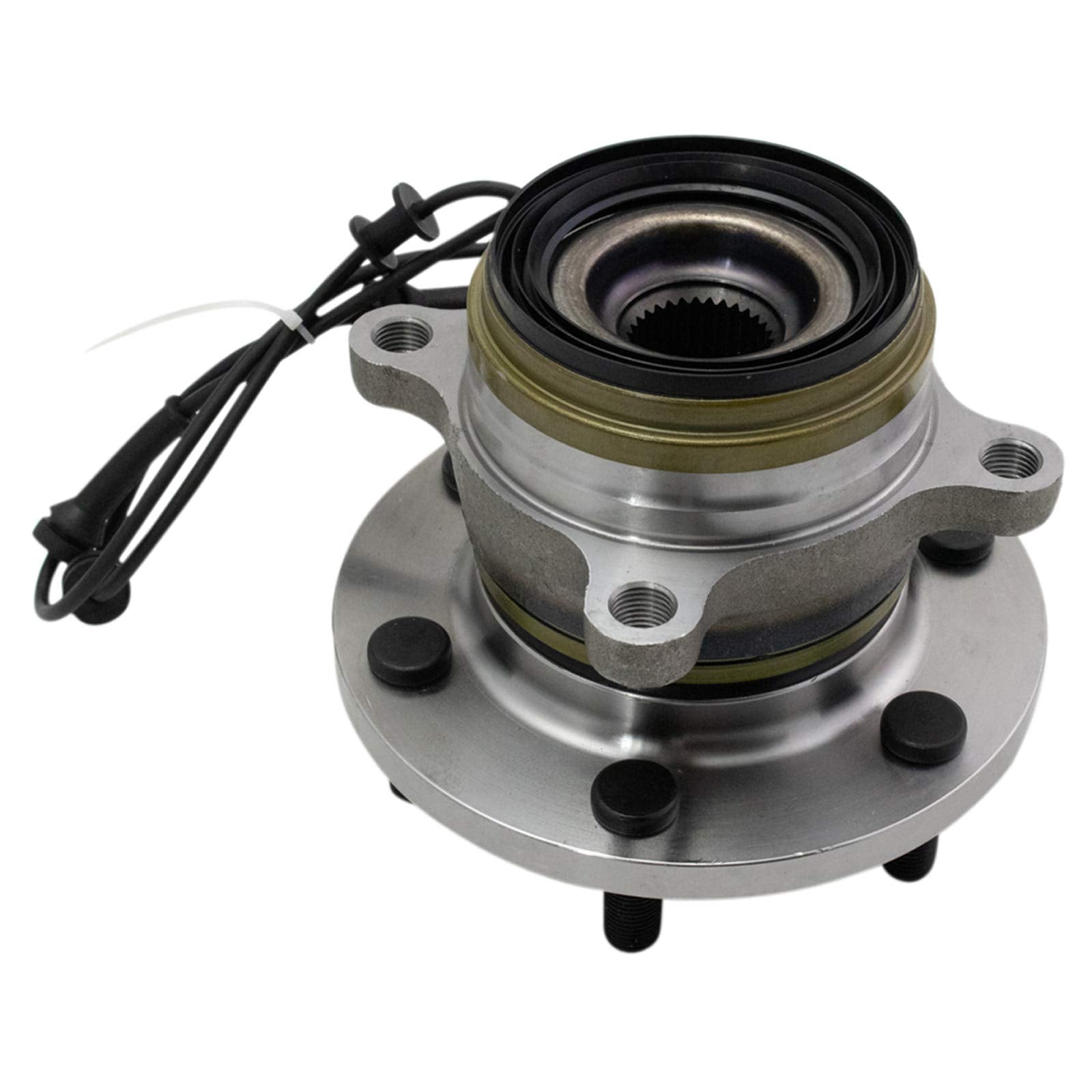 Trq Front Passenger Side Wheel Bearing & Hub Assembly With Abs Sensor Compatible With 2016-2023 Nissan Titan Xd