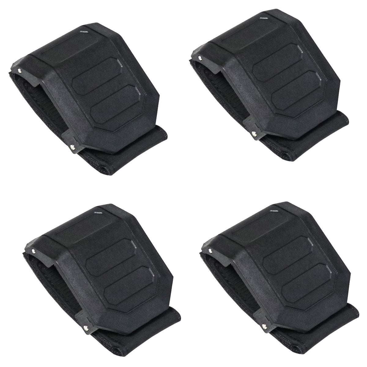 Rerpro Utv Windshield Mount Clamps Straps Kit Compatible With Polaris Ranger Rzr, Can Am Maverick X3, Yamaha Rhino Yxz, Kawasaki Mule Teryx Front Windshield Adjustable Fixed Mounting Clamp Kit, 4 Pack