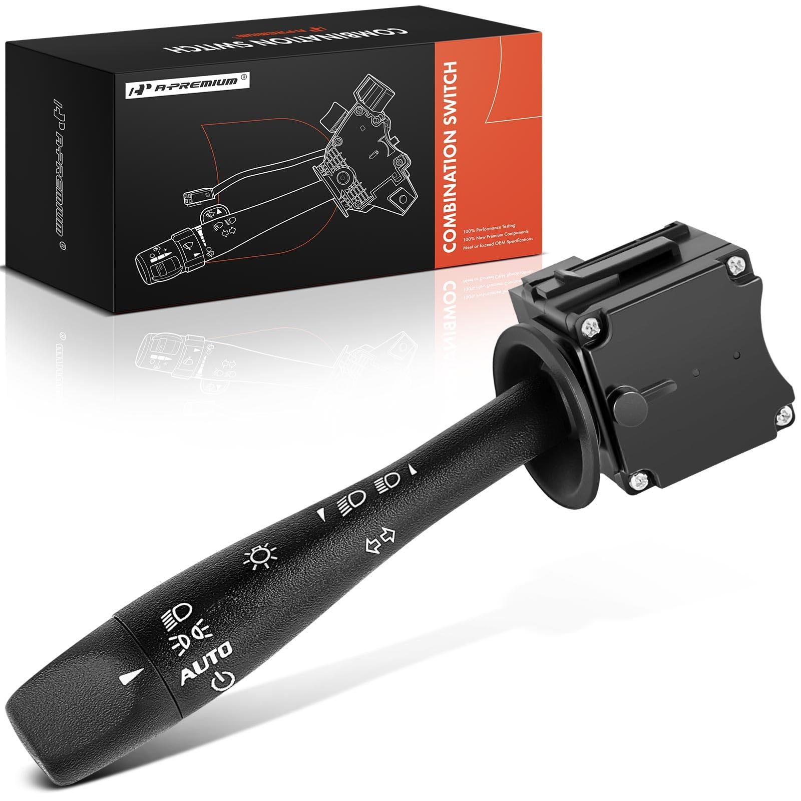 A-Premium Turn Signal Switch Replacement For Chevy Malibu 2004-2012 Pontiac G6 2005-2010 Saturn Aura 2007-2009# 20940369 Headlamp Dimmer Switch Blinker Lever