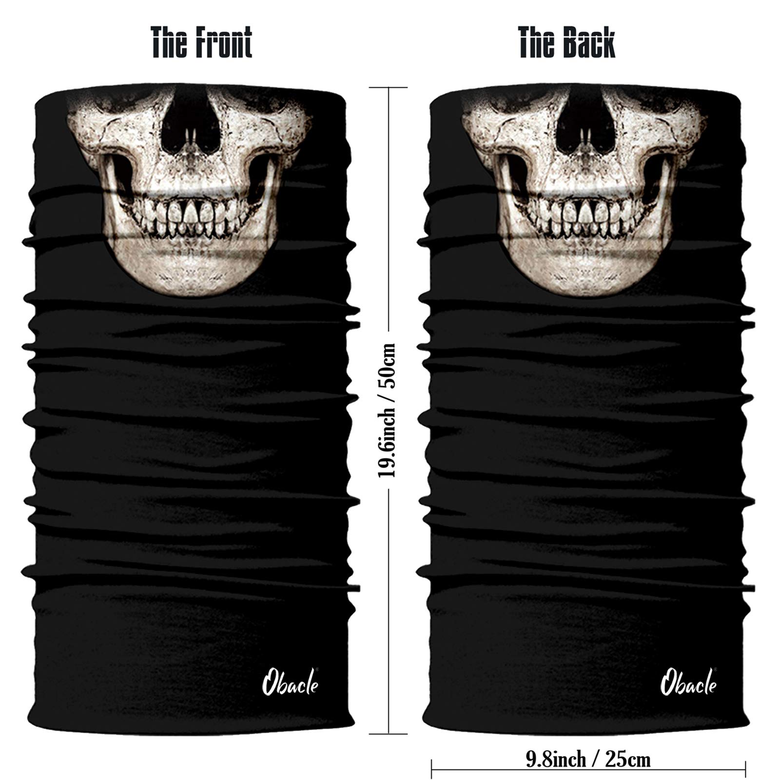 Obacle Bandana Face Mask Half For Dust Wind Uv Sun Protection Seamless 3D Tube Mask Bandana For Men Women Thin Breathable Mask R