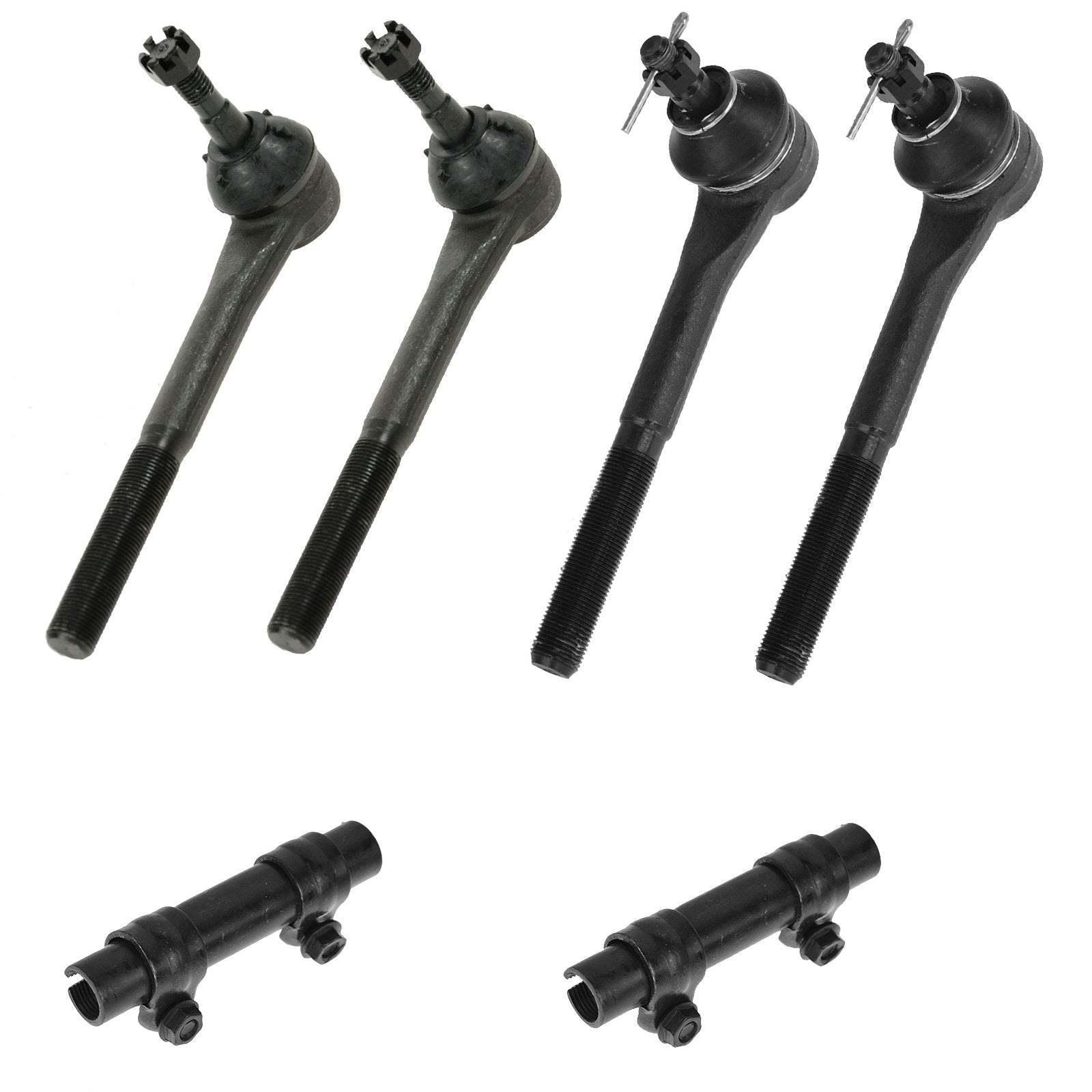 TRQ Tie Rod & Adjusting Sleeve Kit Set of 6 Inner Outer Left Right for Chevy GMC