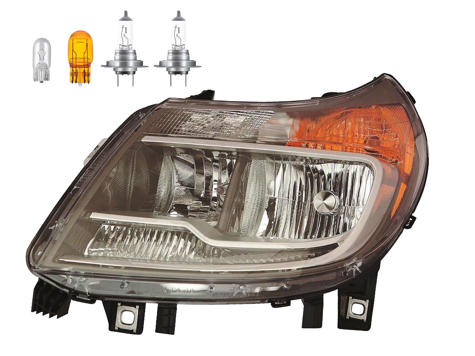 Auto Parts Avenue APA Replacement Head Lamp for 2014-2022 ProMaster Cargo Van 1500 2500 3500 with DRL Driver Left Side with Bulb