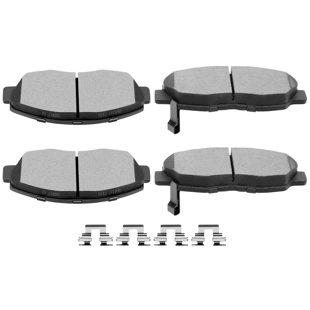 Scitoo D465 Front Ceramic Brake Pads Sets Fit For Acura El 1997-2005,For Honda Civic 1996-2011,For Honda For Accord 1998-2002