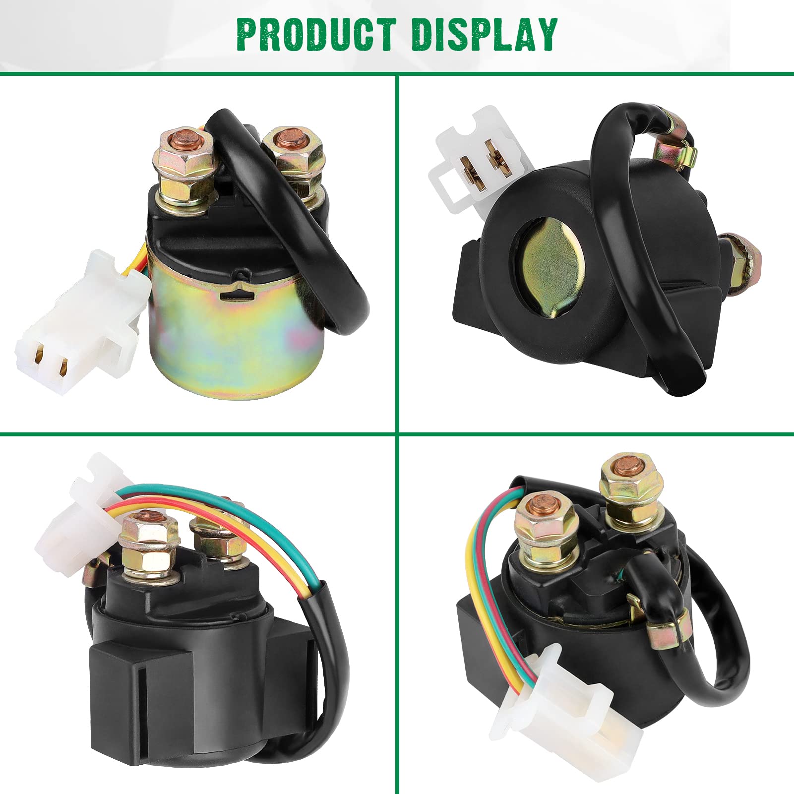 Cyleto Starter Solenoid Relay For Yamaha Grizzly 600 Yfm600 1998-2001 / Yfm400 Kodiak 400 1993-1999 / Xv750 Virago 750 1981-1983 / Ttr250 Ttr 250 1999-2006 / Yfm350 Warrior 350 1987-2004 / Fj600