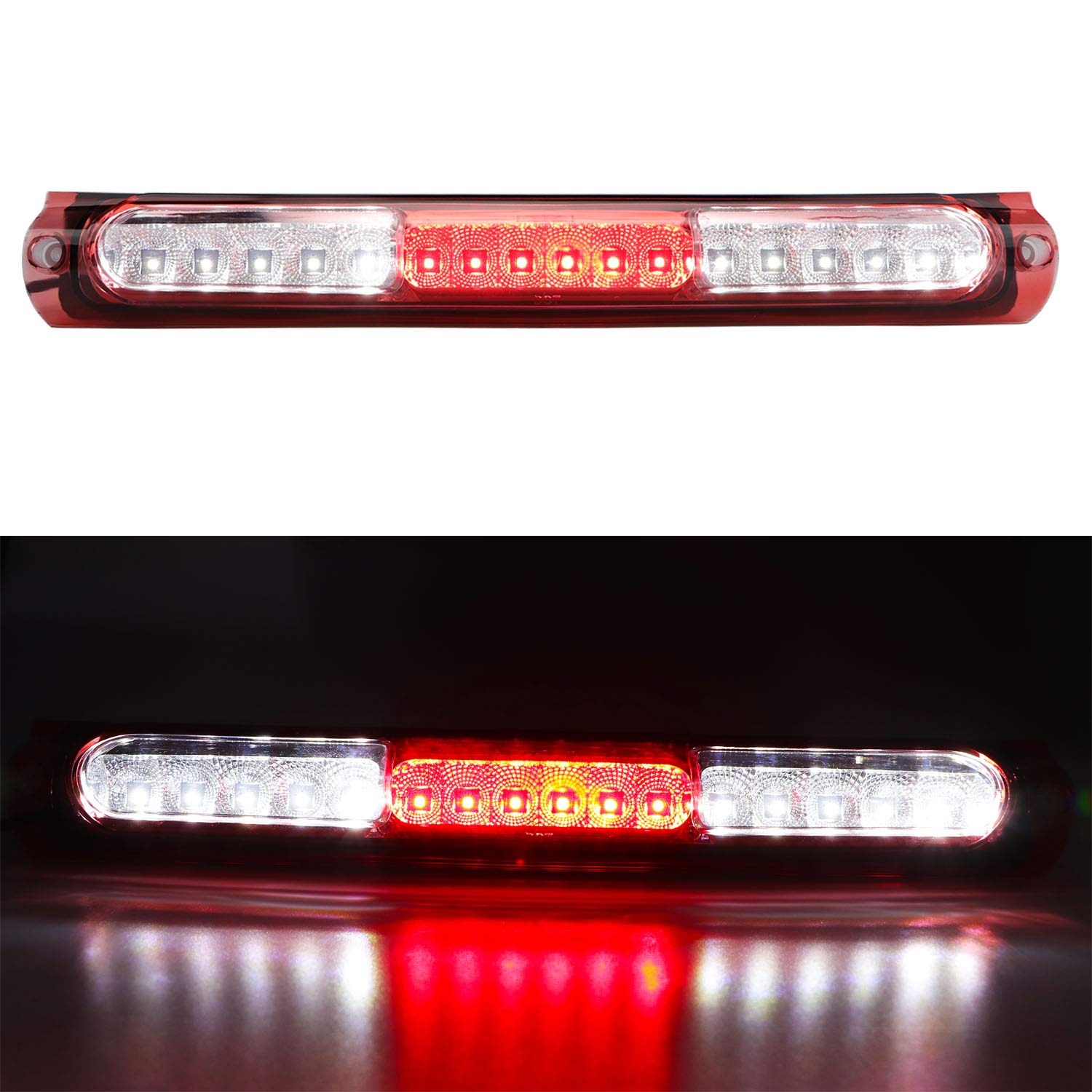 3Rd Third Led Brake Lights For 1997-2003 Ford F150/2004 F150 Heritage Cargo Lamp Center High Mount Light Tail Light