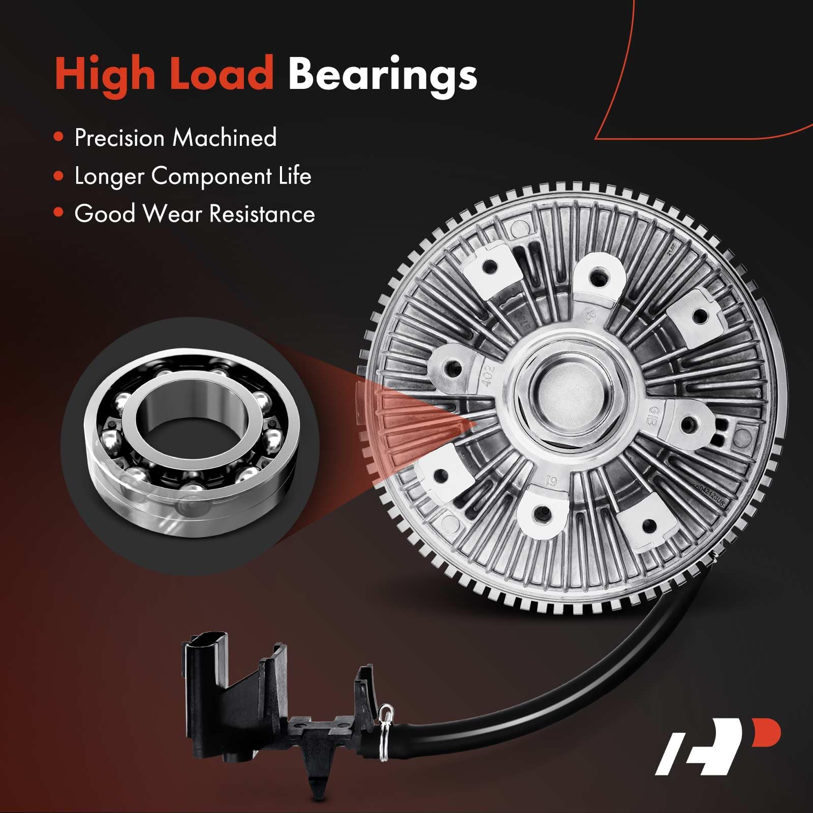 A-Premium Electronic Radiator Cooling Fan Clutch Compatible with Chevy, GMC, Buick, Saab & Oldsmobile - Trailblazer 02-09, SSR, Envoy, Rainier, Bravada, 9-7x - 4.2L 5.3L 6.0L - Replace# 25790869