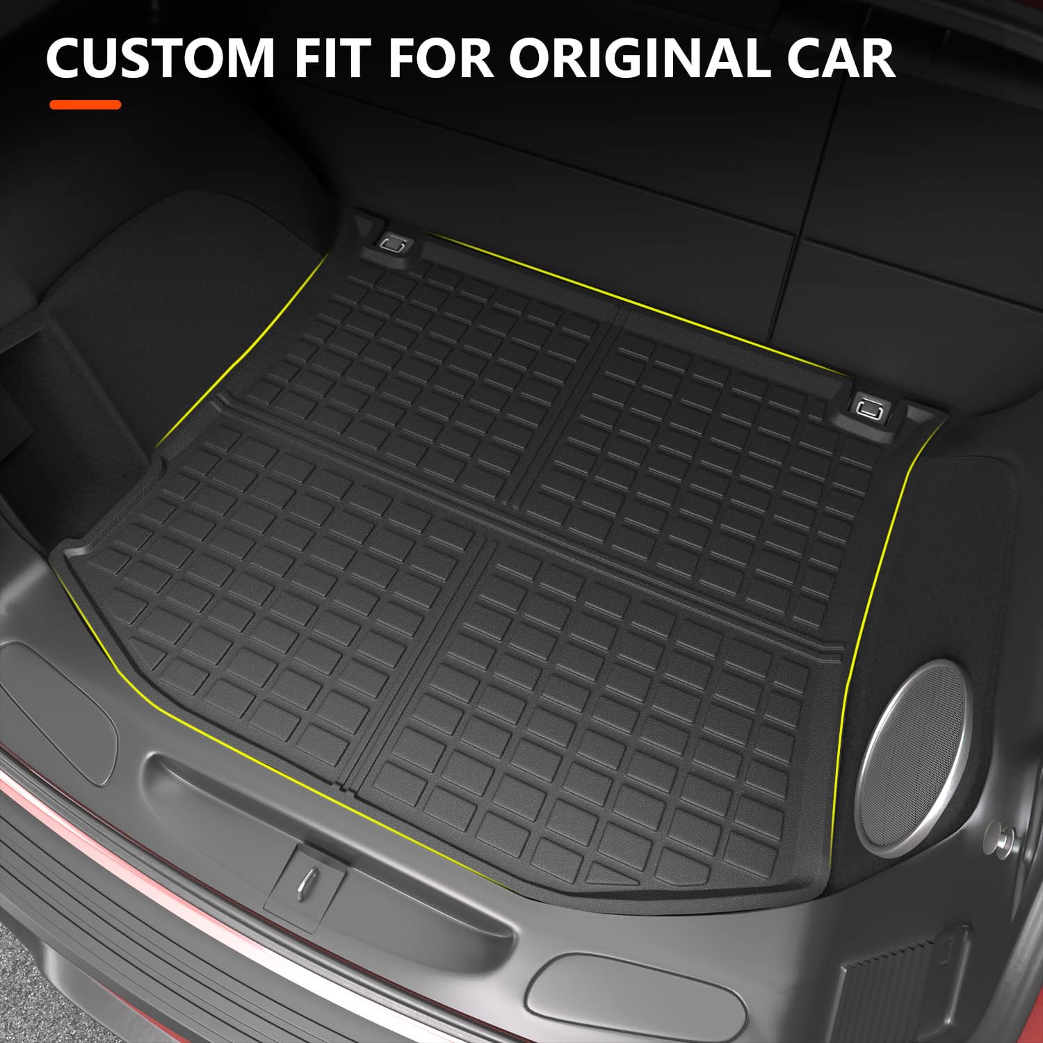 powoq Floor Mats Compatible with 2011-2021 Jeep Grand Cherokee Cargo Mat Floor Liner TPE Replacement for 2011-2021 Jeep Grand Ch