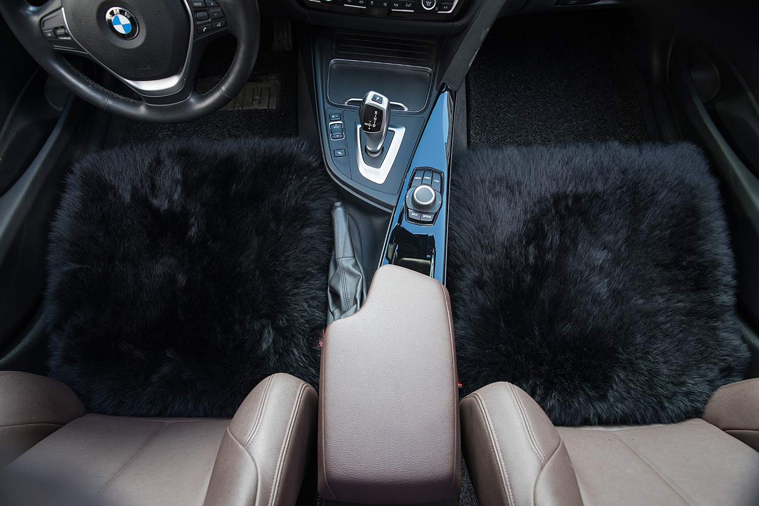 Sisha-A Winter Warmth: Universal Sheepskin Seat Cushion Cover - Natural Wool, for Cars, Trucks, SUVs & Vans - Cozy & Stylish Dri